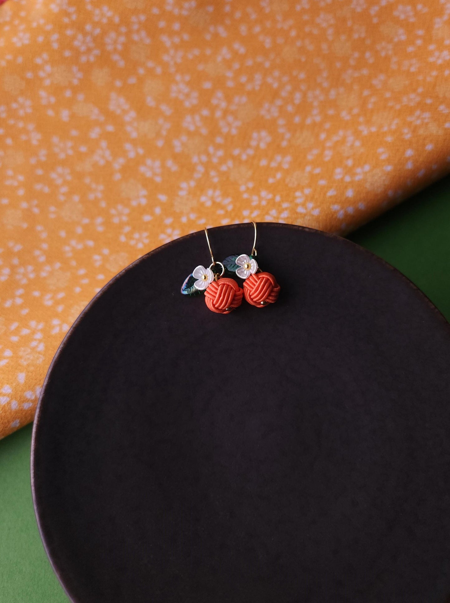 Fruit Earrings- Orange