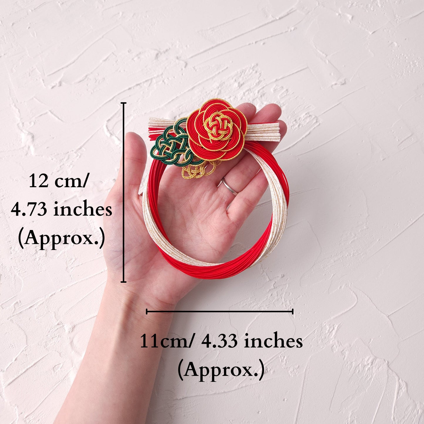 Japanese Shimenawa Wreath- Red & White