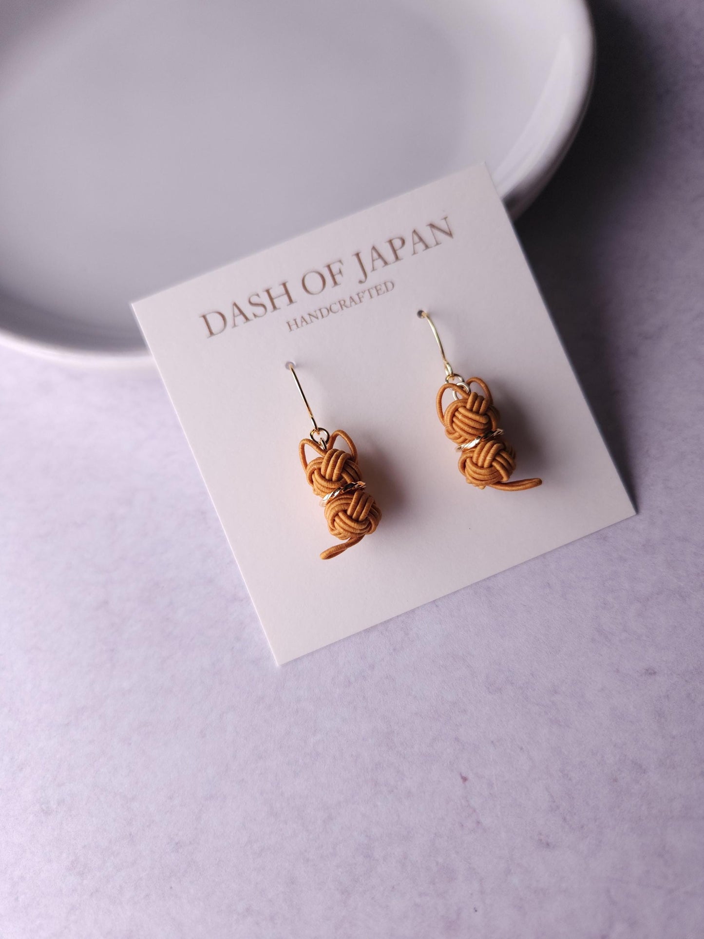 Cat Earrings - Caramel Orange
