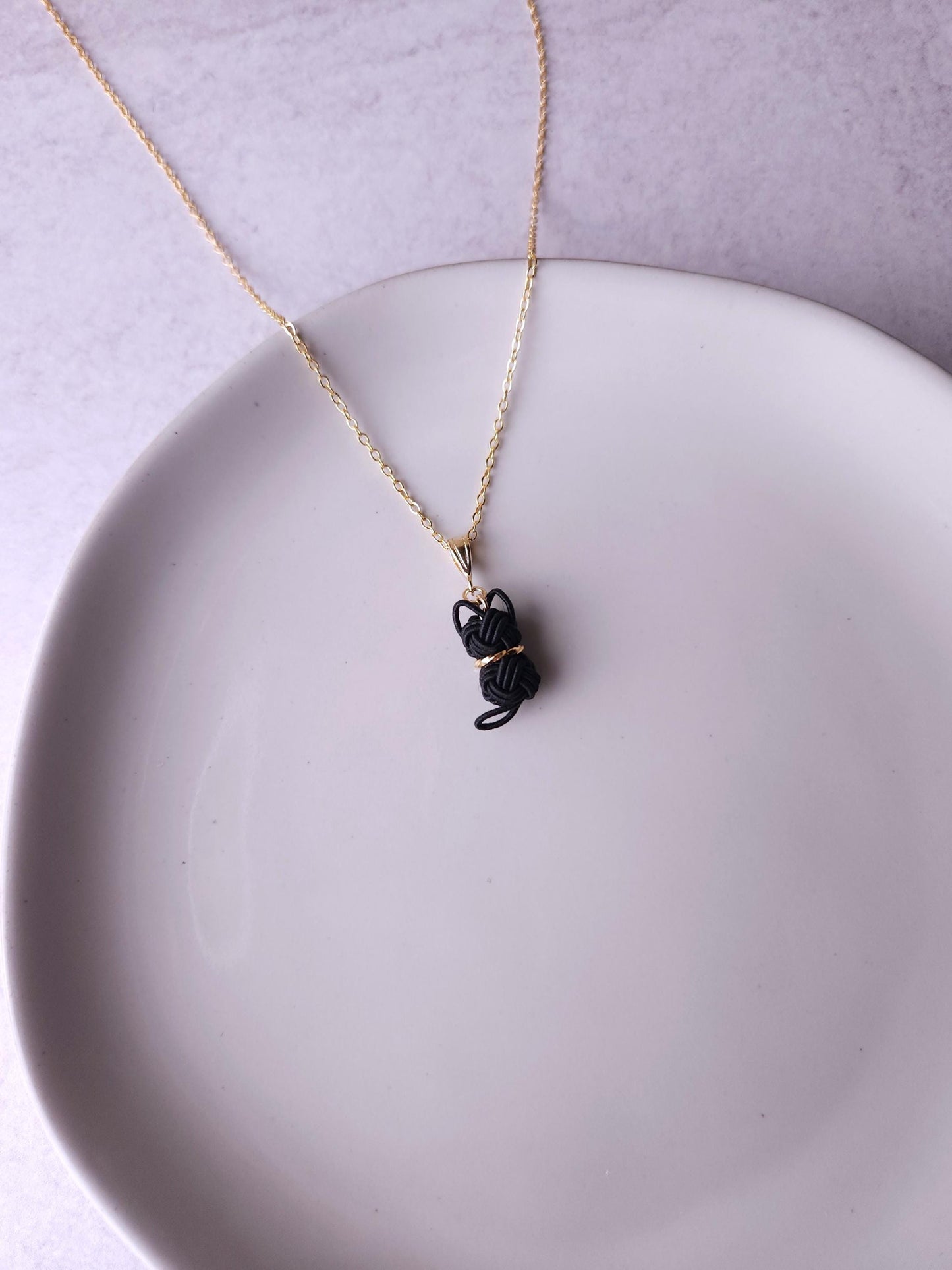 Cat Necklace - Black