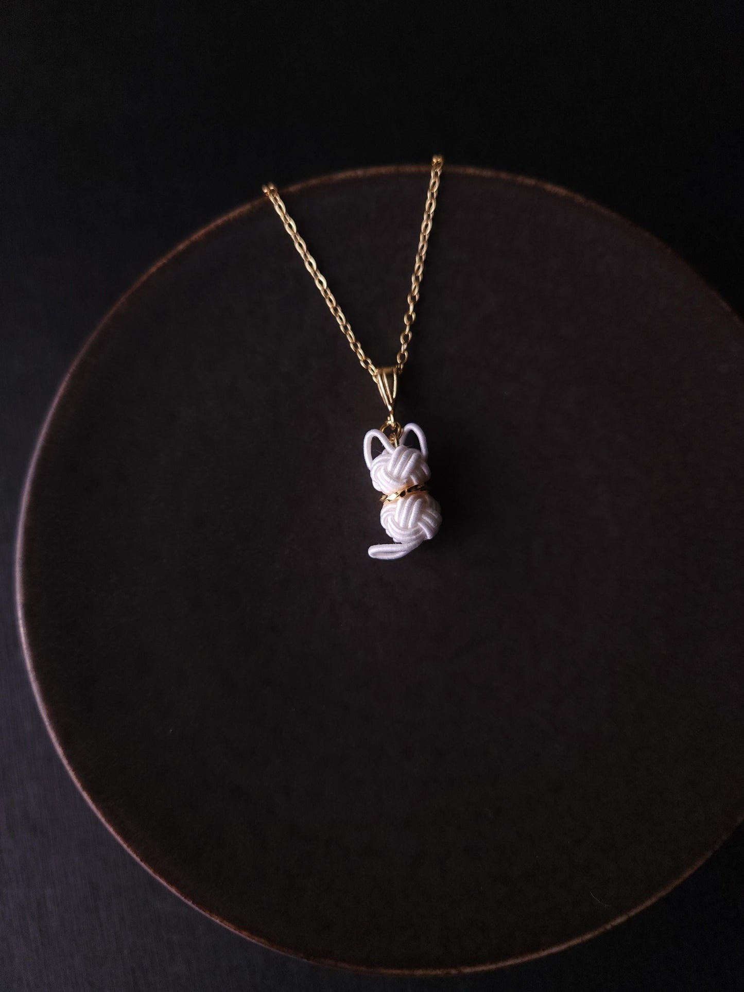 Cat Necklace - White