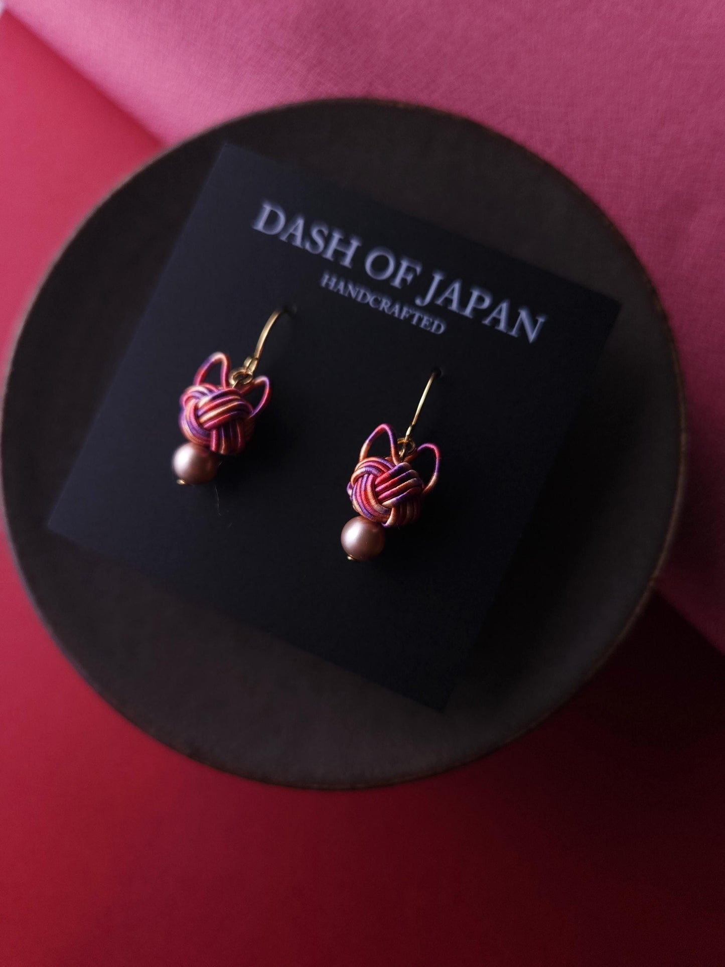 Cat Head Earrings - Pink Mix
