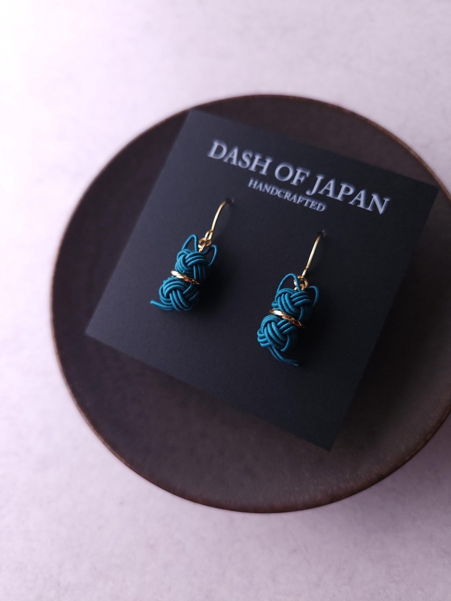 Cat Earrings - Teal Green