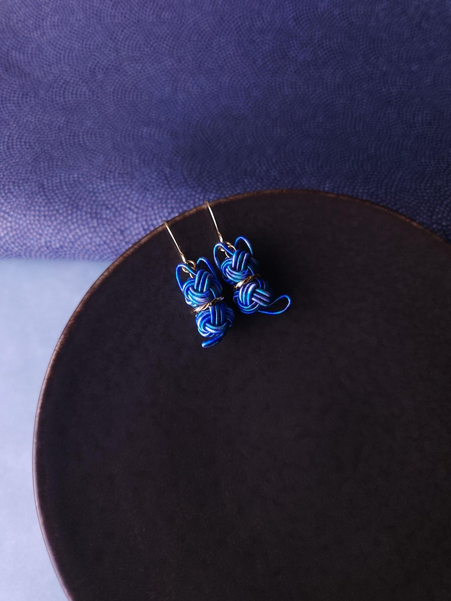 Cat Earrings - Blue Mix
