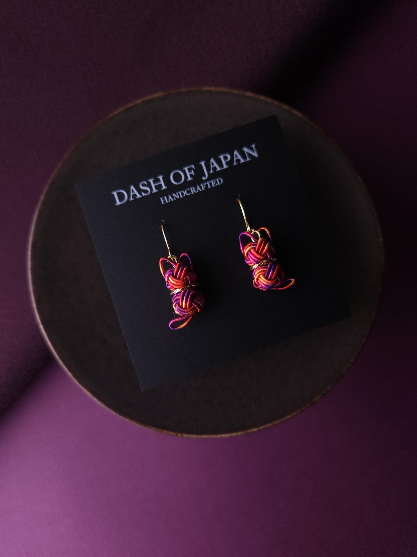 Cat Earrings - Pink Purple