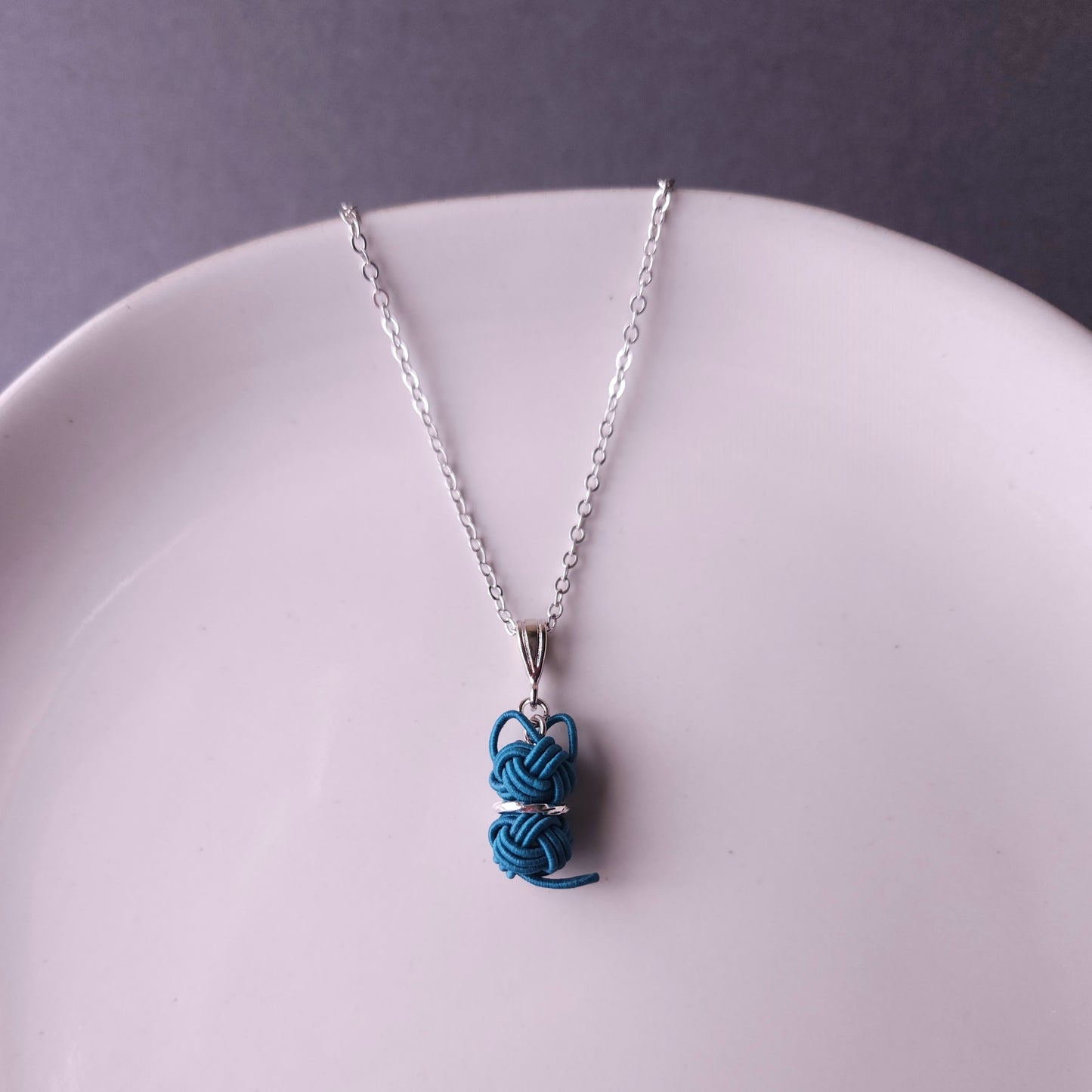 Cat Necklace - Teal Green