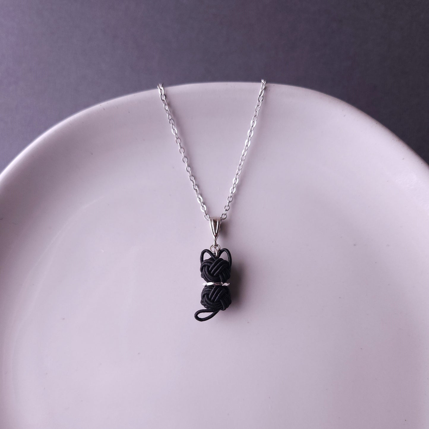 Cat Necklace - Black