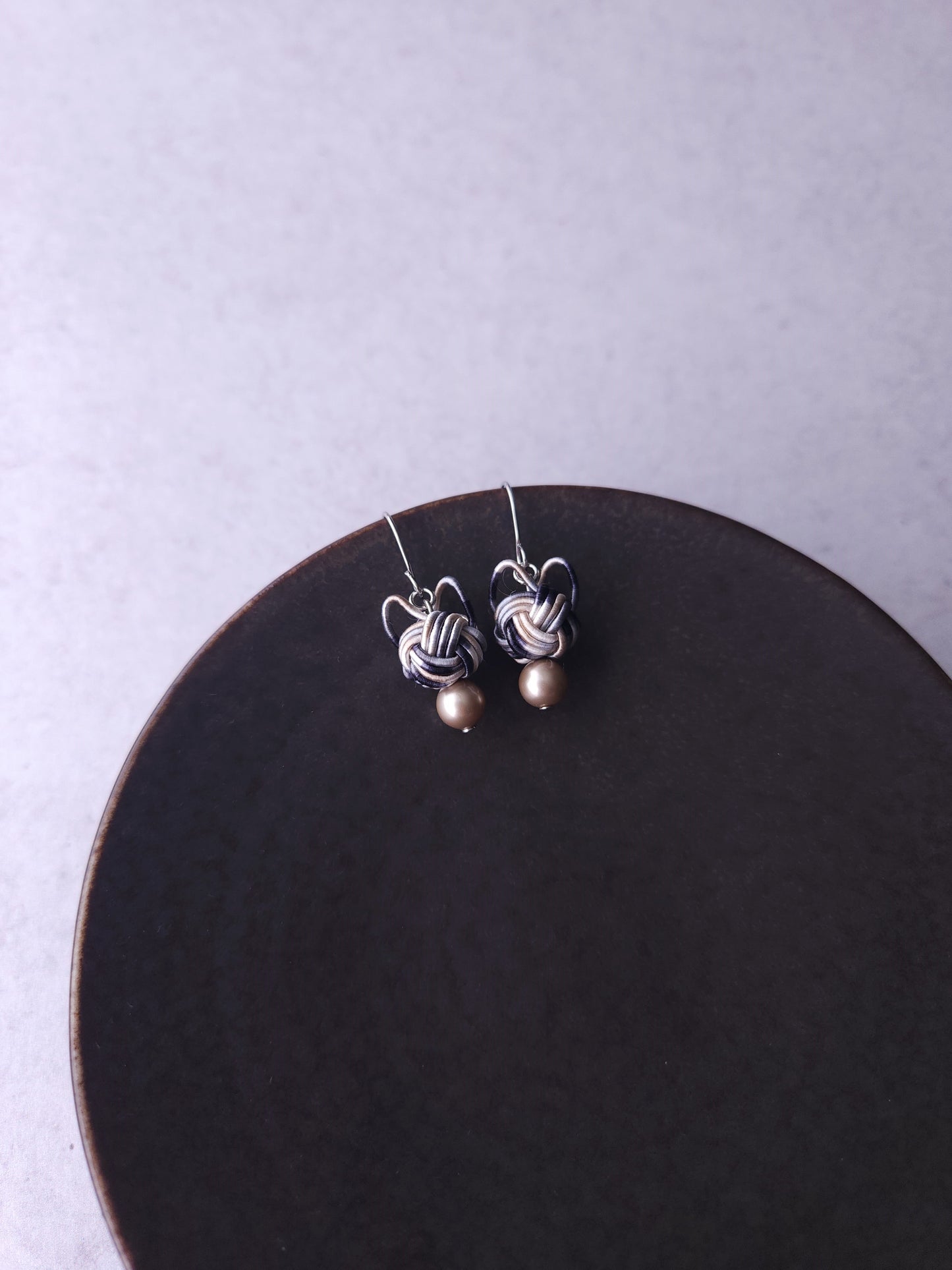 Cat Head Earrings - Calico Tabby