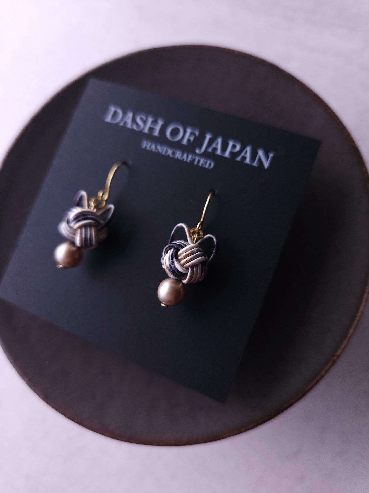 Cat Head Earrings - Calico Tabby