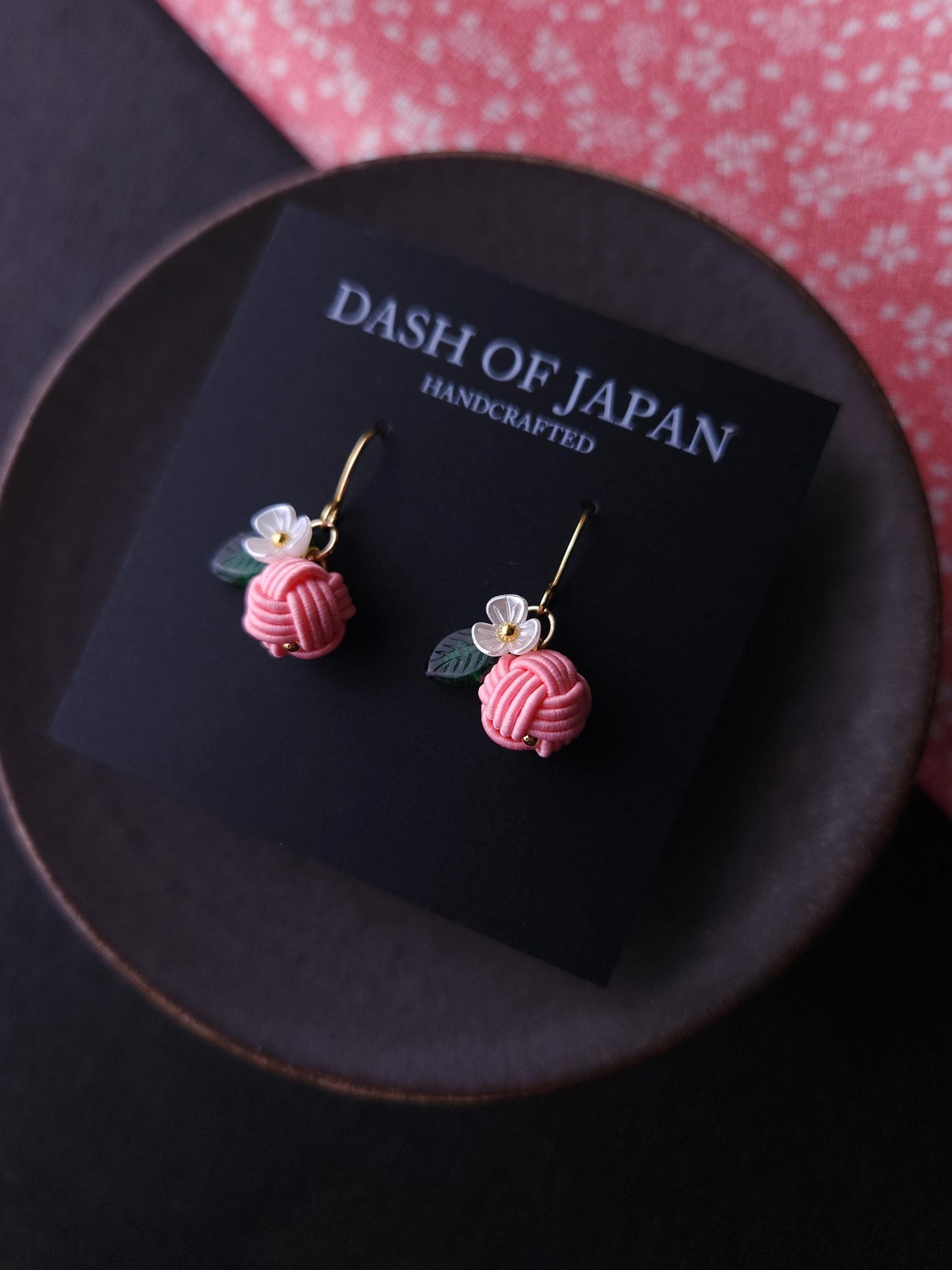 Fruits Earrings - Peach Pink