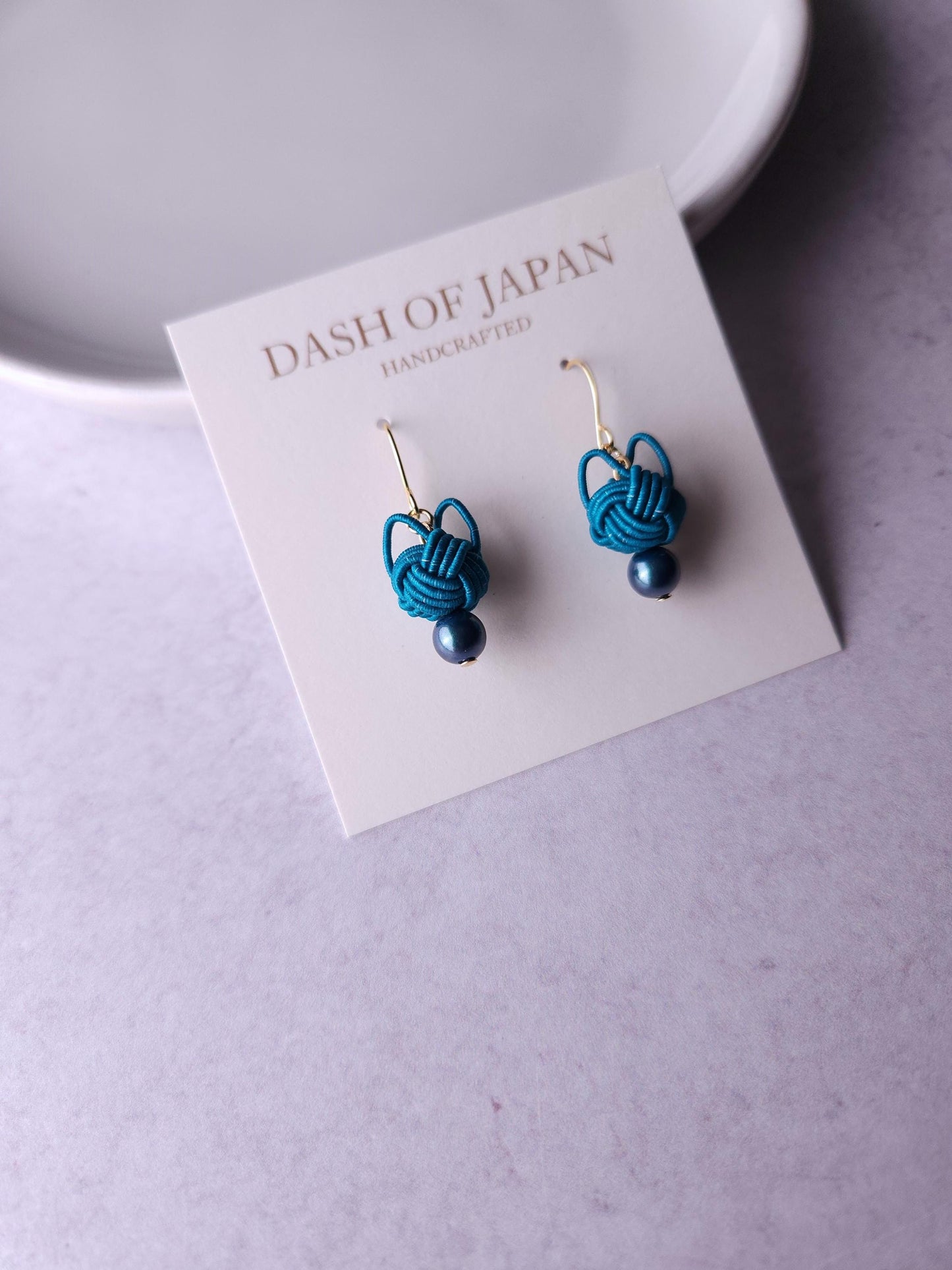 Cat Head Earrings - Peacock Green