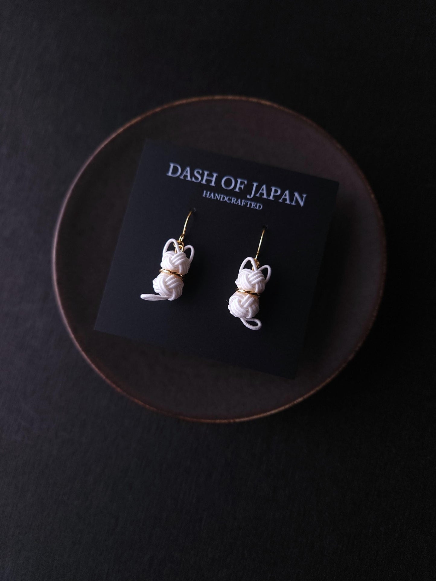 Cat Earrings - White