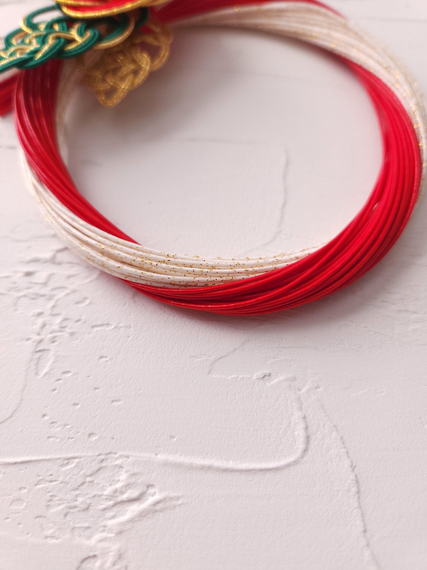 Japanese Shimenawa Wreath- Red & White