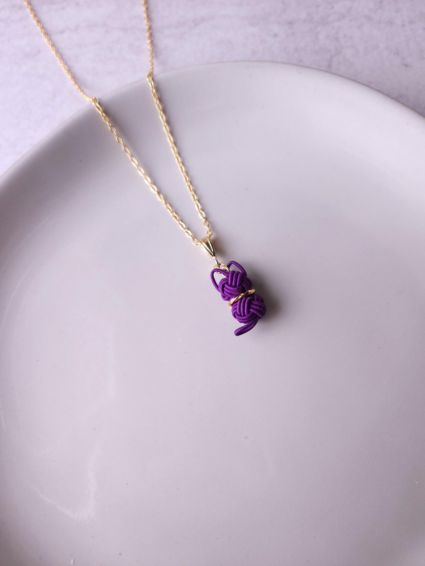 Cat Necklace - Purple