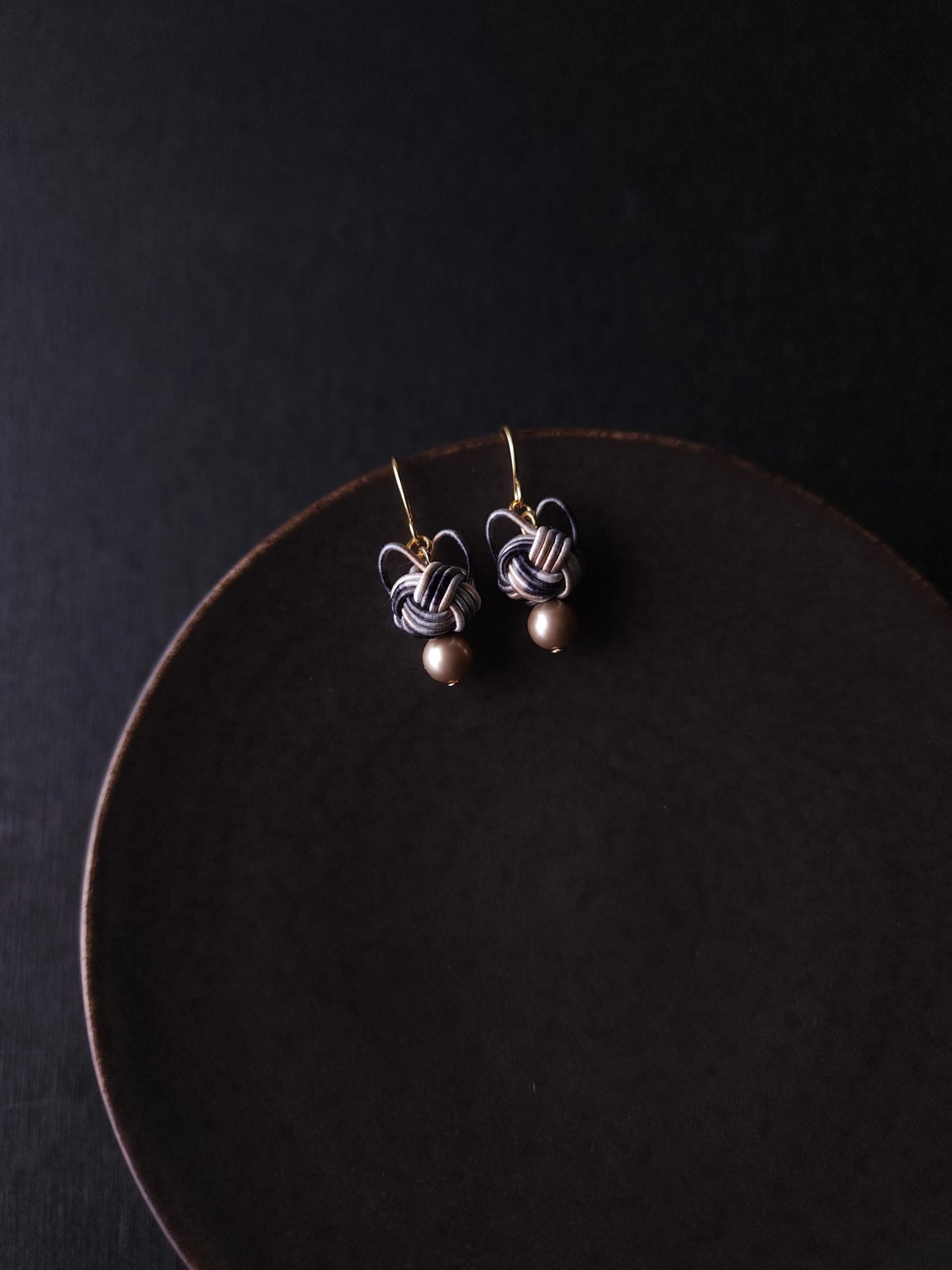 Cat Head Earrings - Calico Tabby