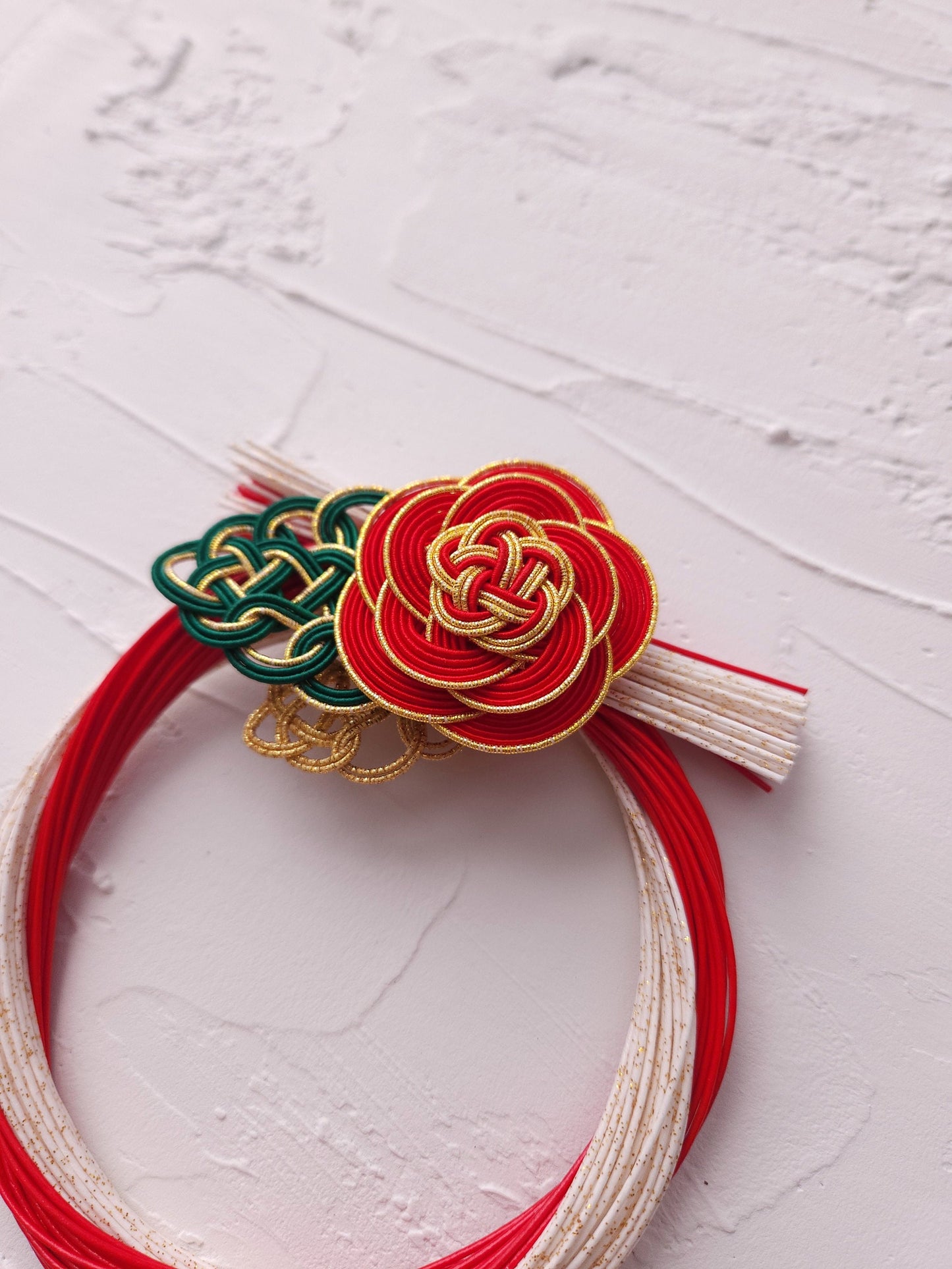 Japanese Shimenawa Wreath- Red & White
