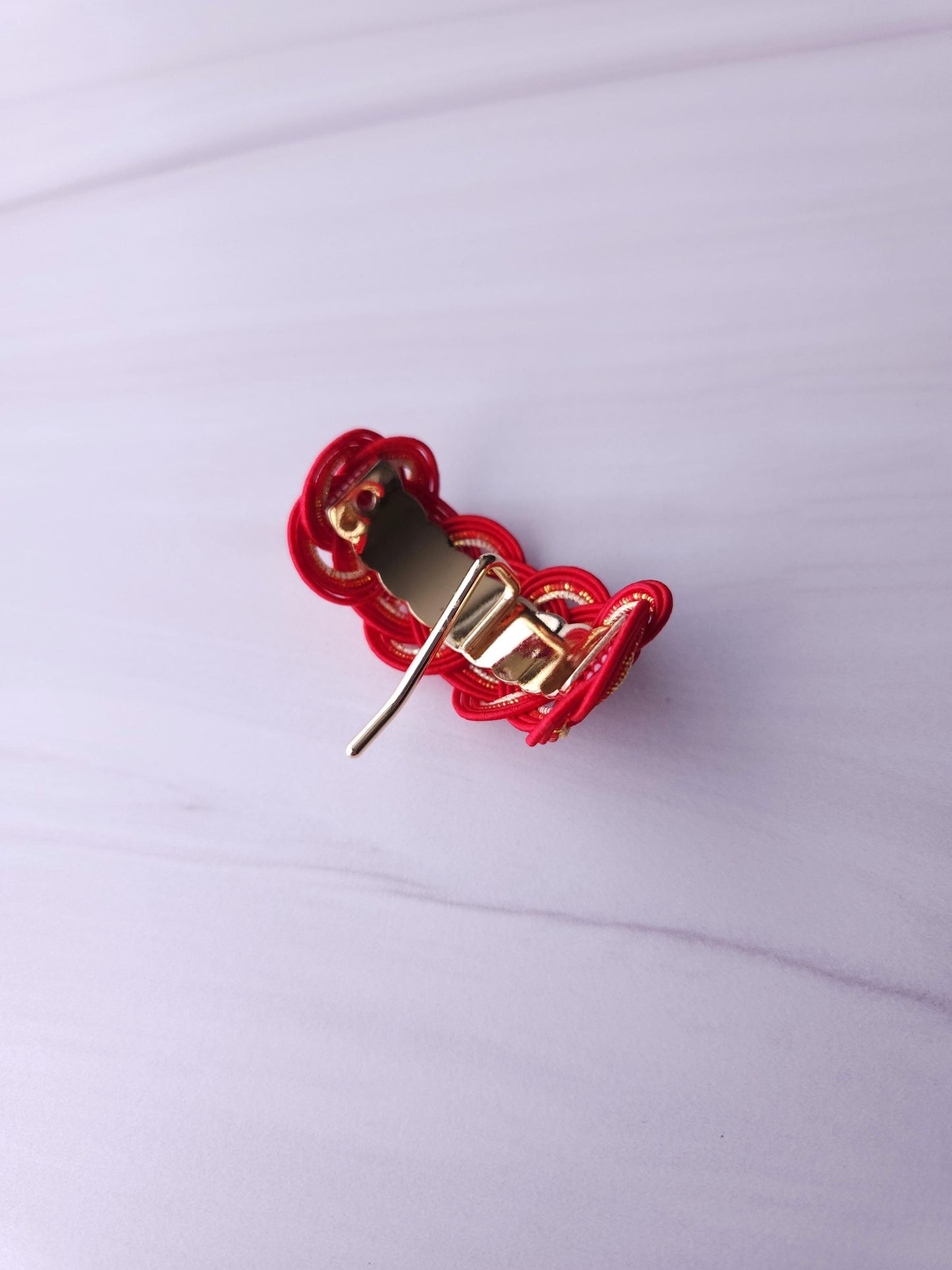 Ponytail Hook - Red