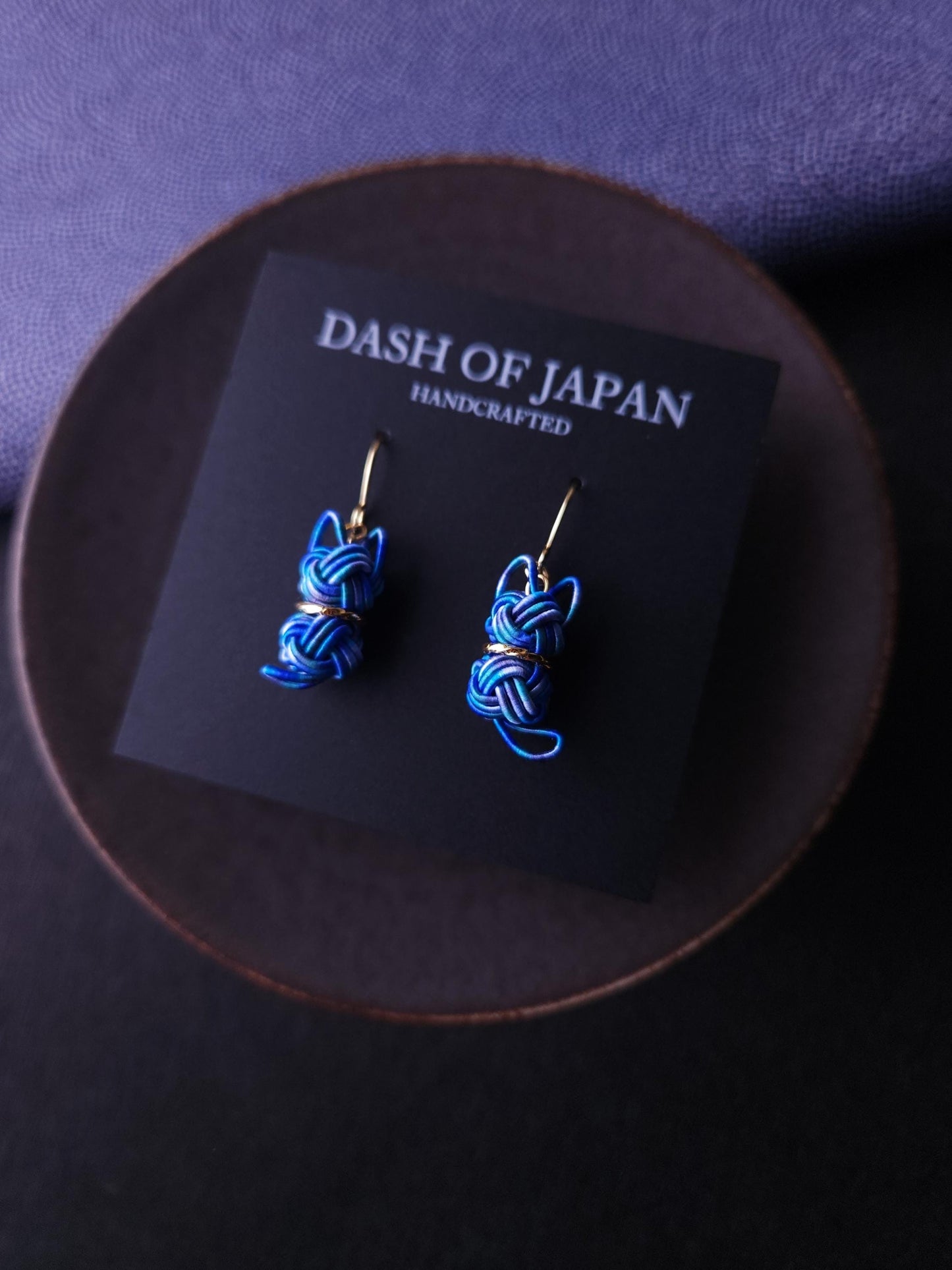 Cat Earrings - Blue Mix