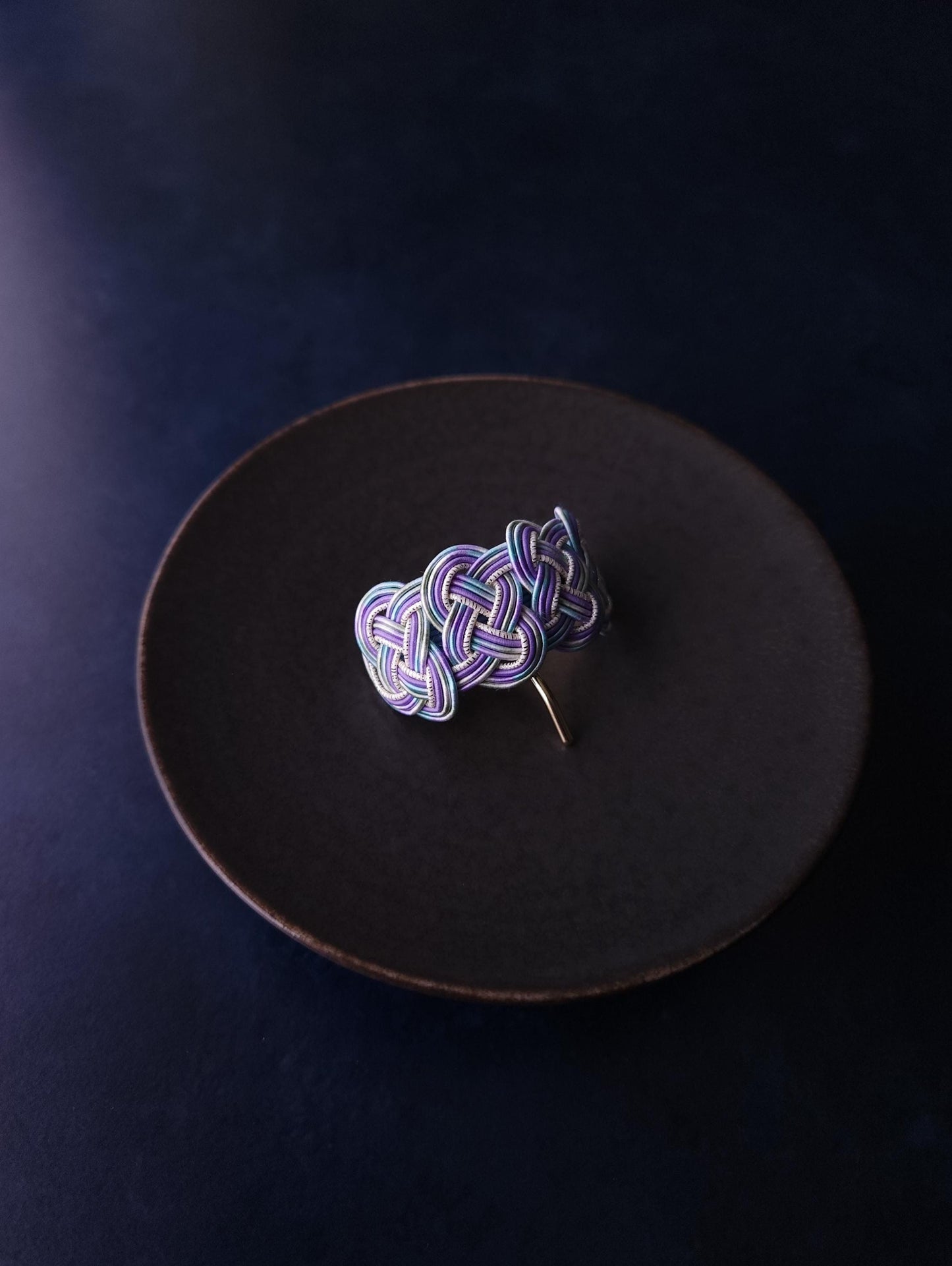 Ponytail Hook - Hydrangea Blue