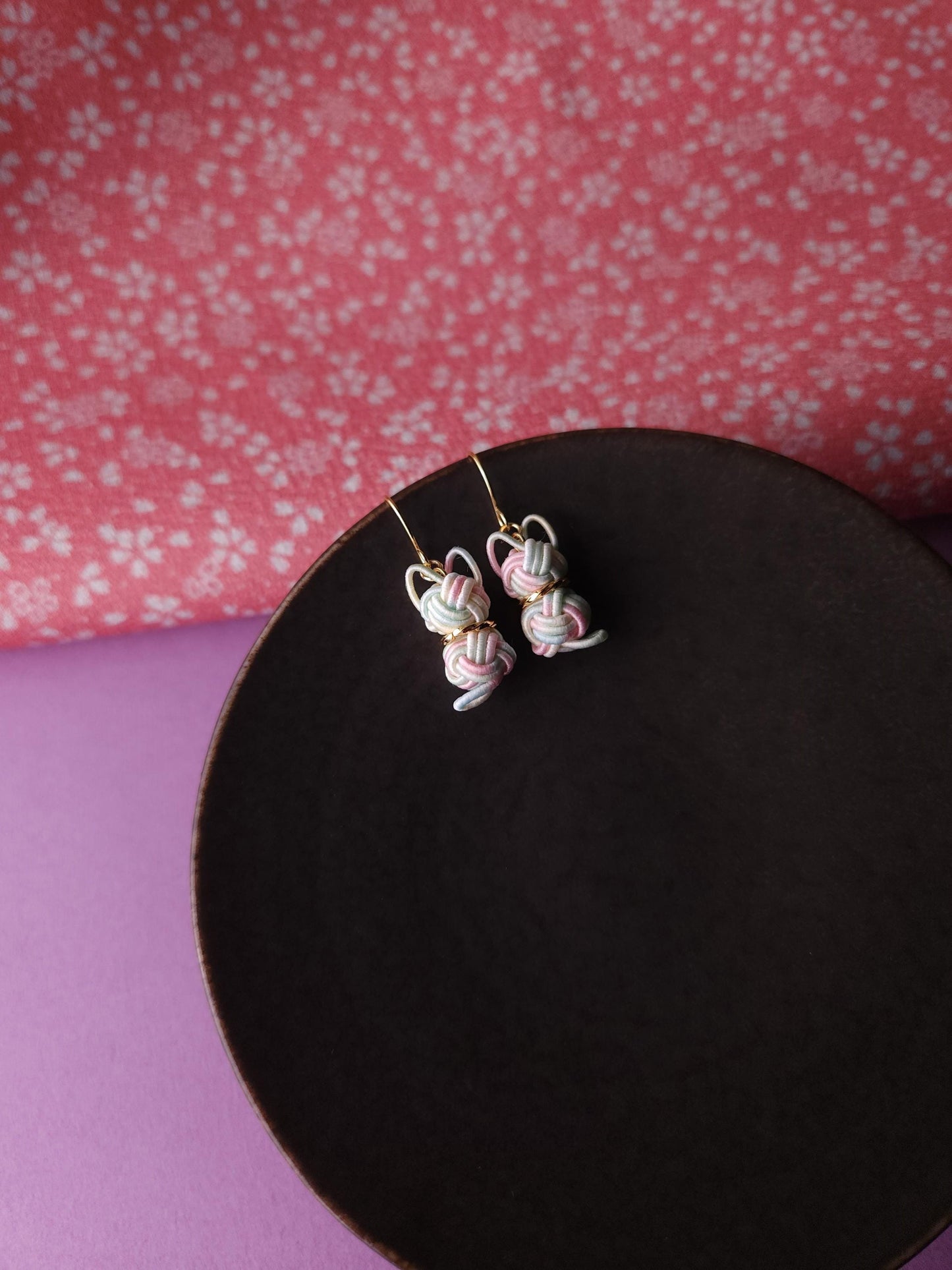 Cat Earrings - Pastel Rainbow