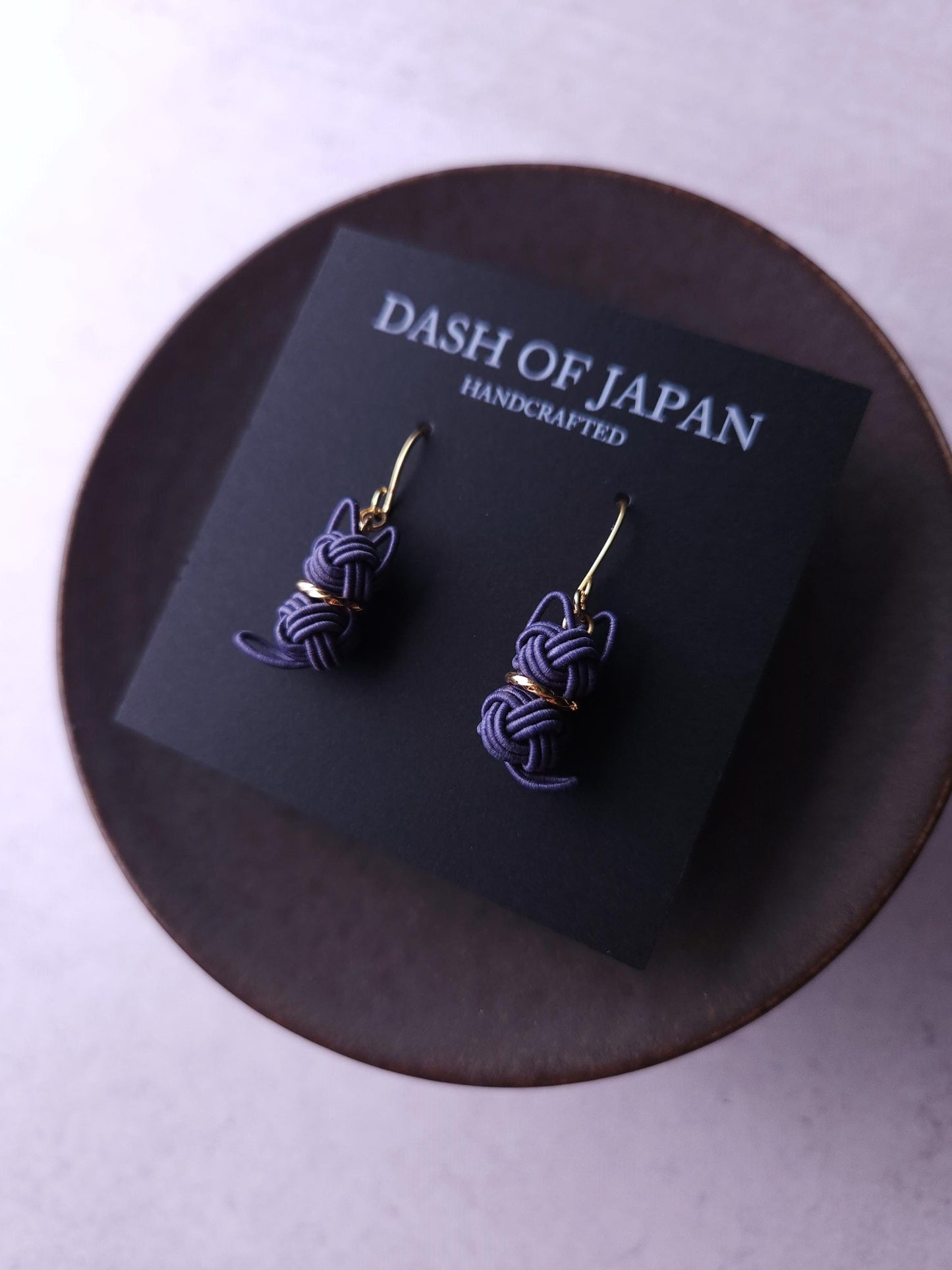 Cat Earrings - Blue Gray