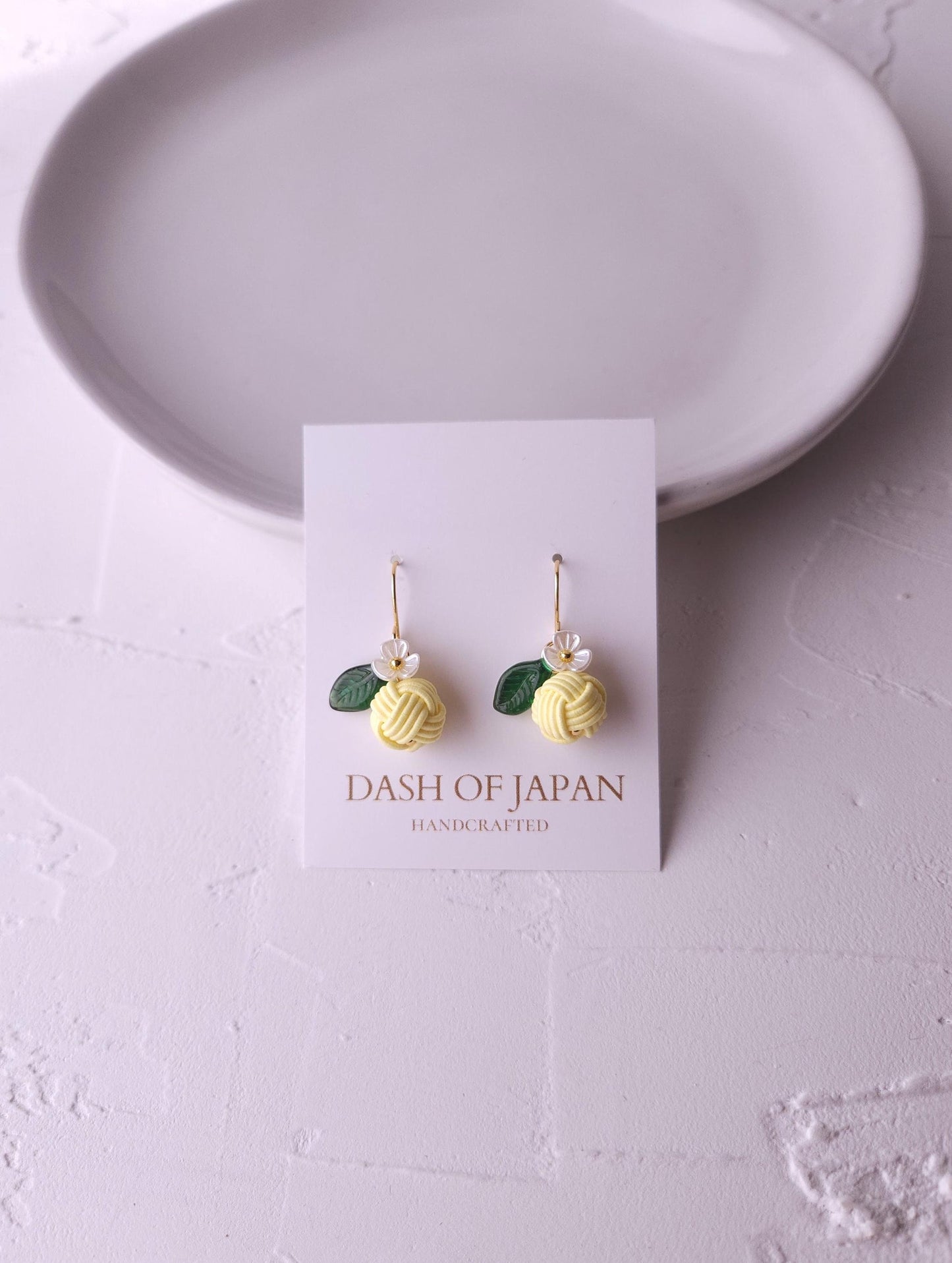 Fruit Earrings - Cream Lemon Yellow