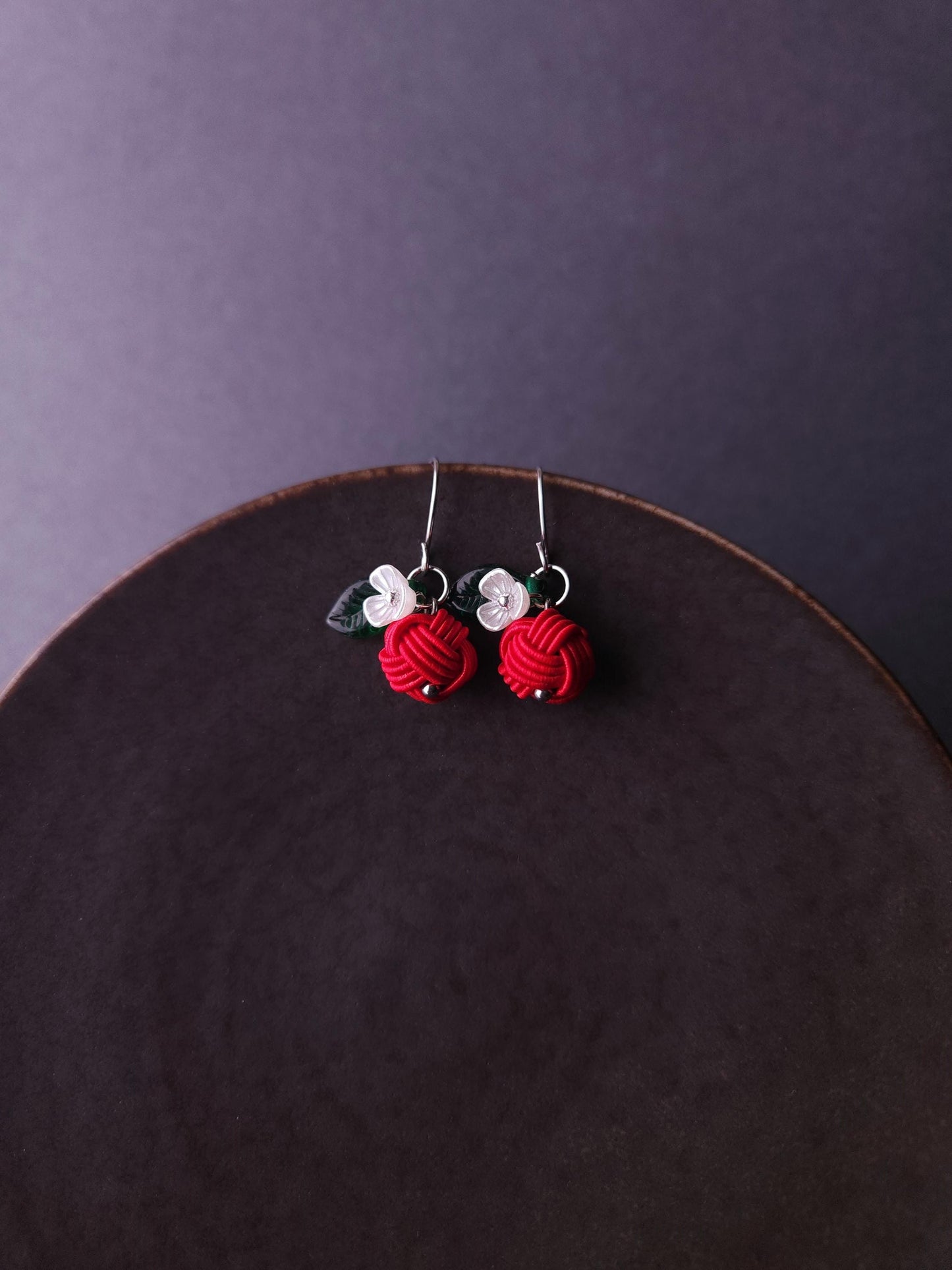 Fruits Earrings - Apple
