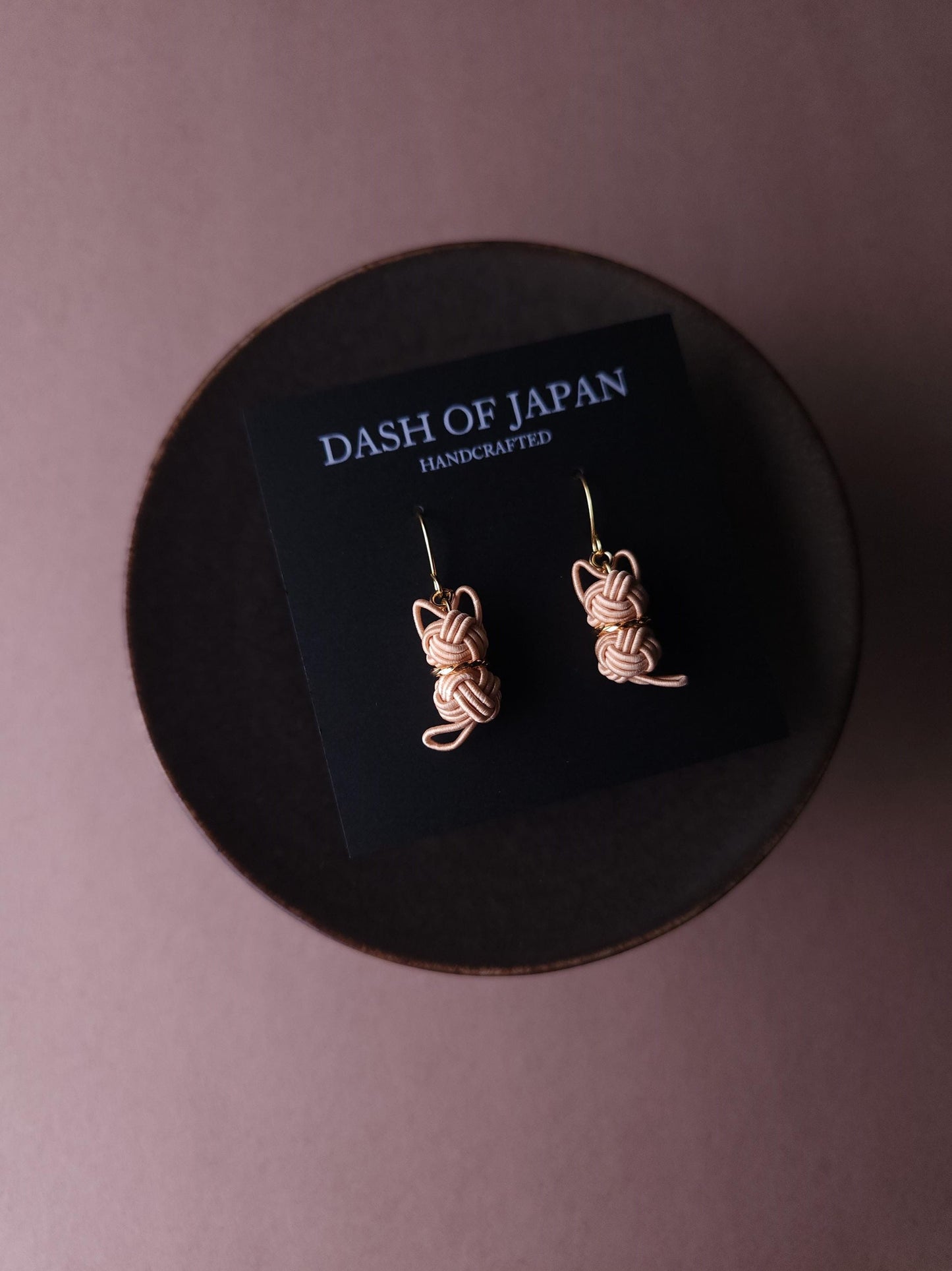 Cat Earrings - Beige