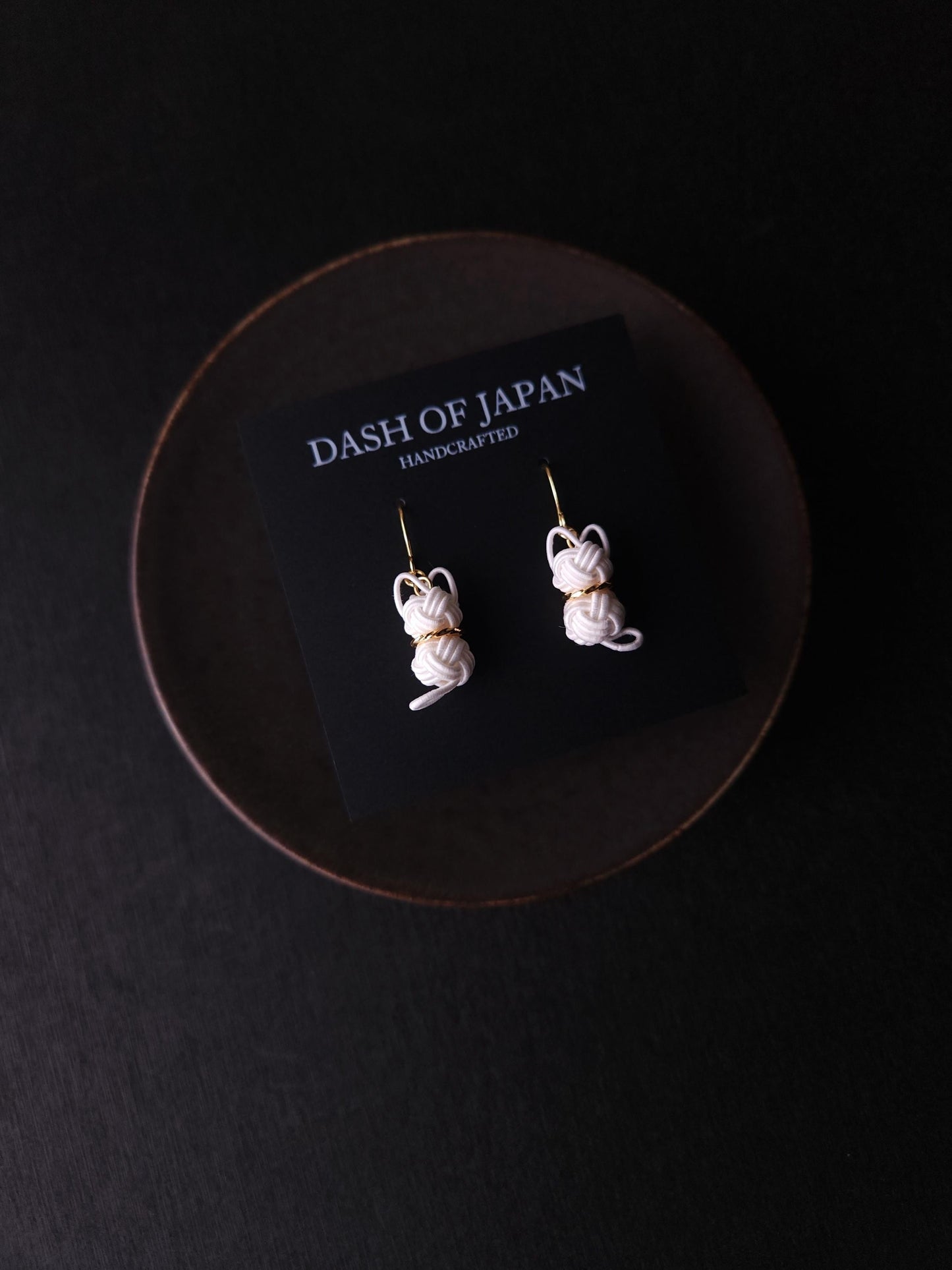 Cat Earrings - White