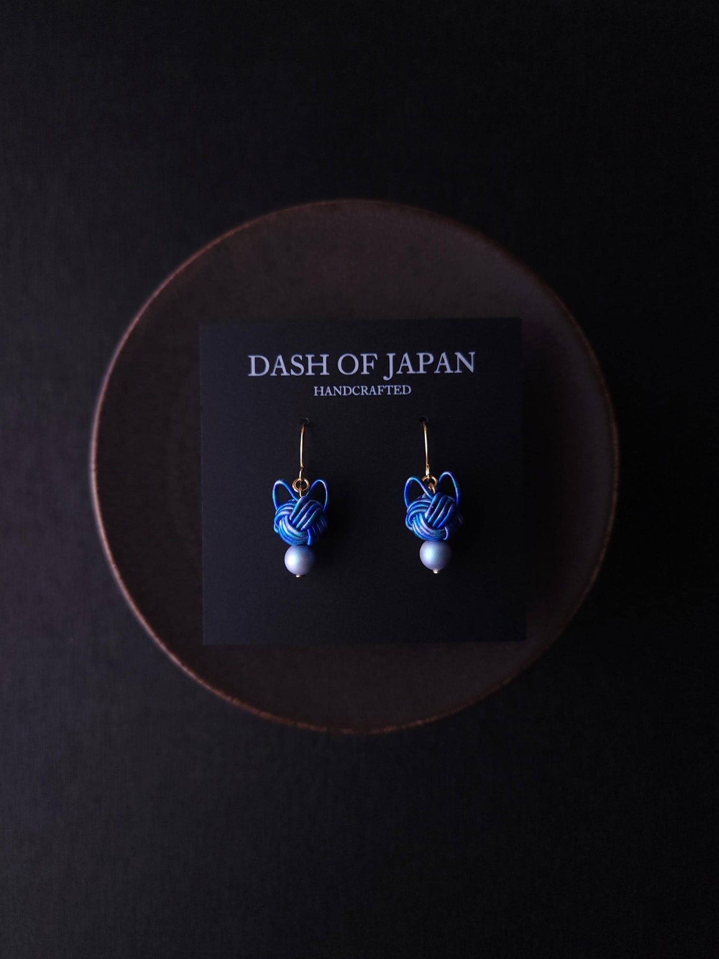 Cat Head Earrings - Blue Mix