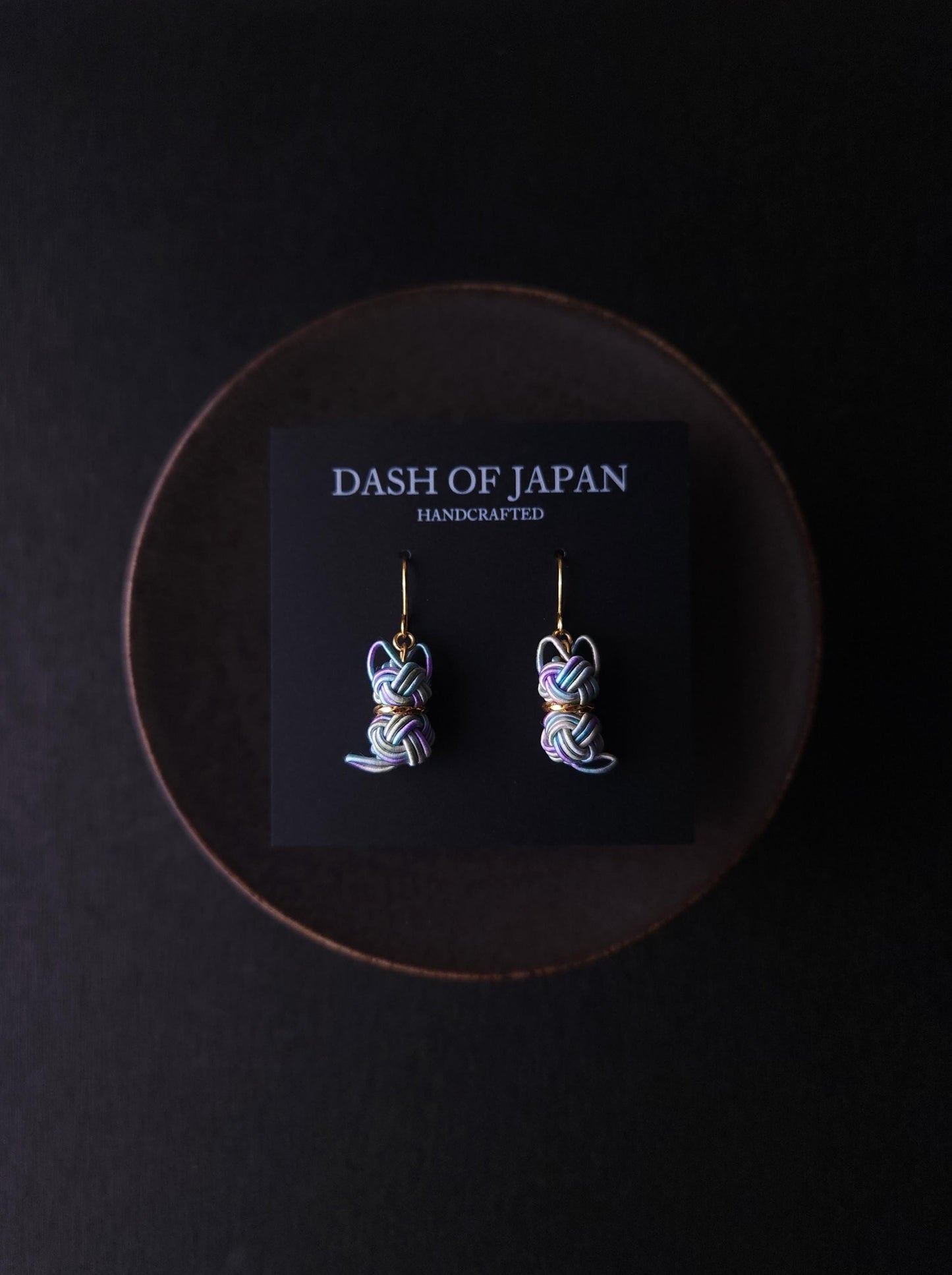 Cat Earrings - Hydrangea Blue