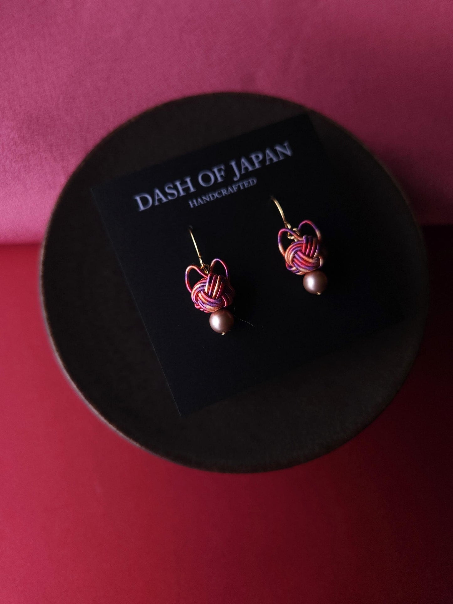 Cat Head Earrings - Pink Mix
