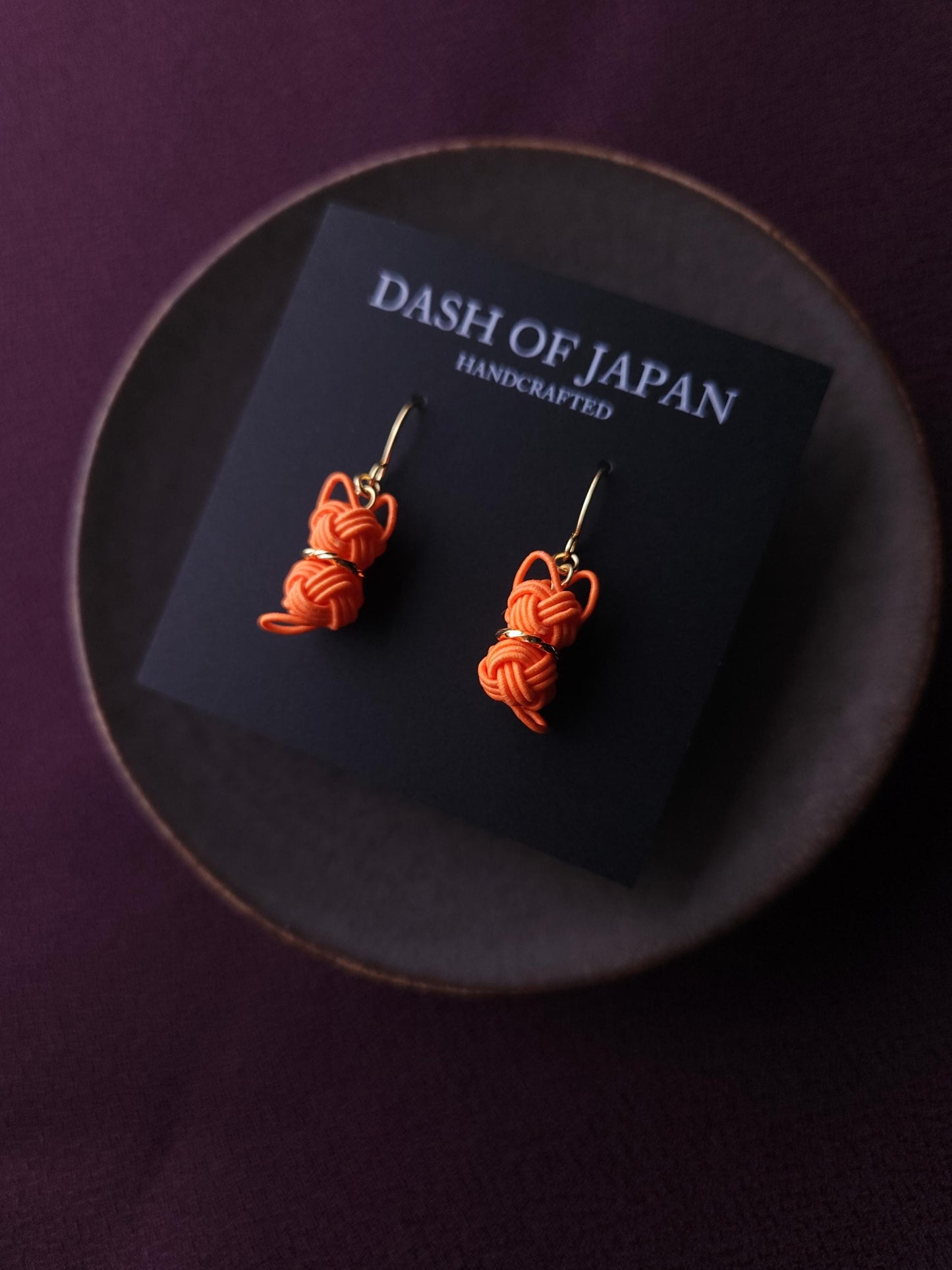 Cat Earrings - Orange