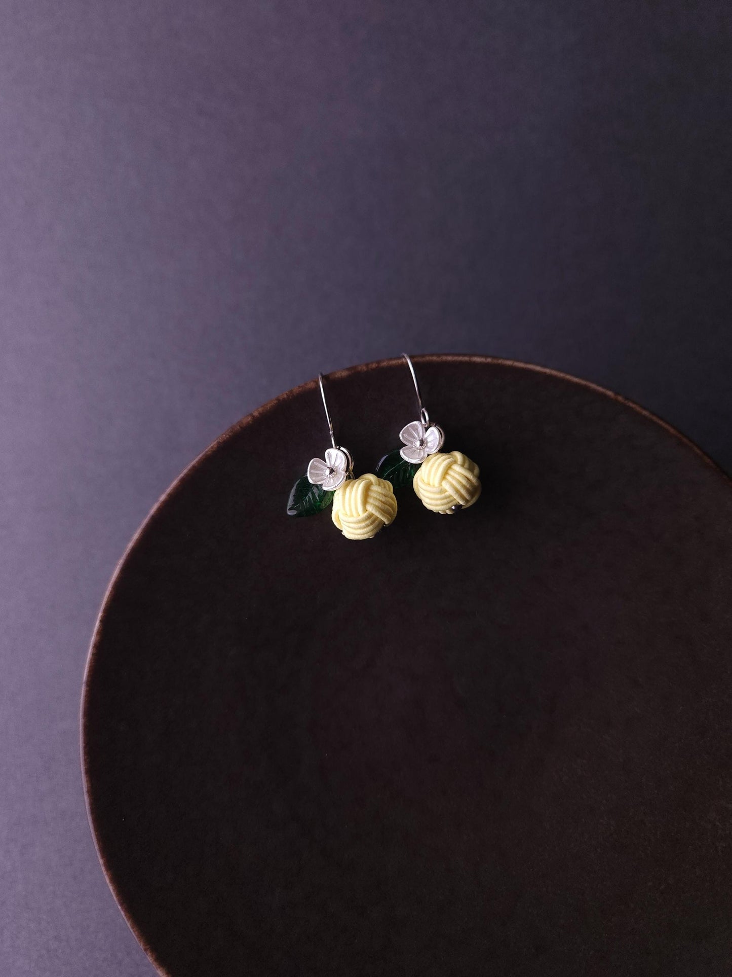 Fruit Earrings - Cream Lemon Yellow