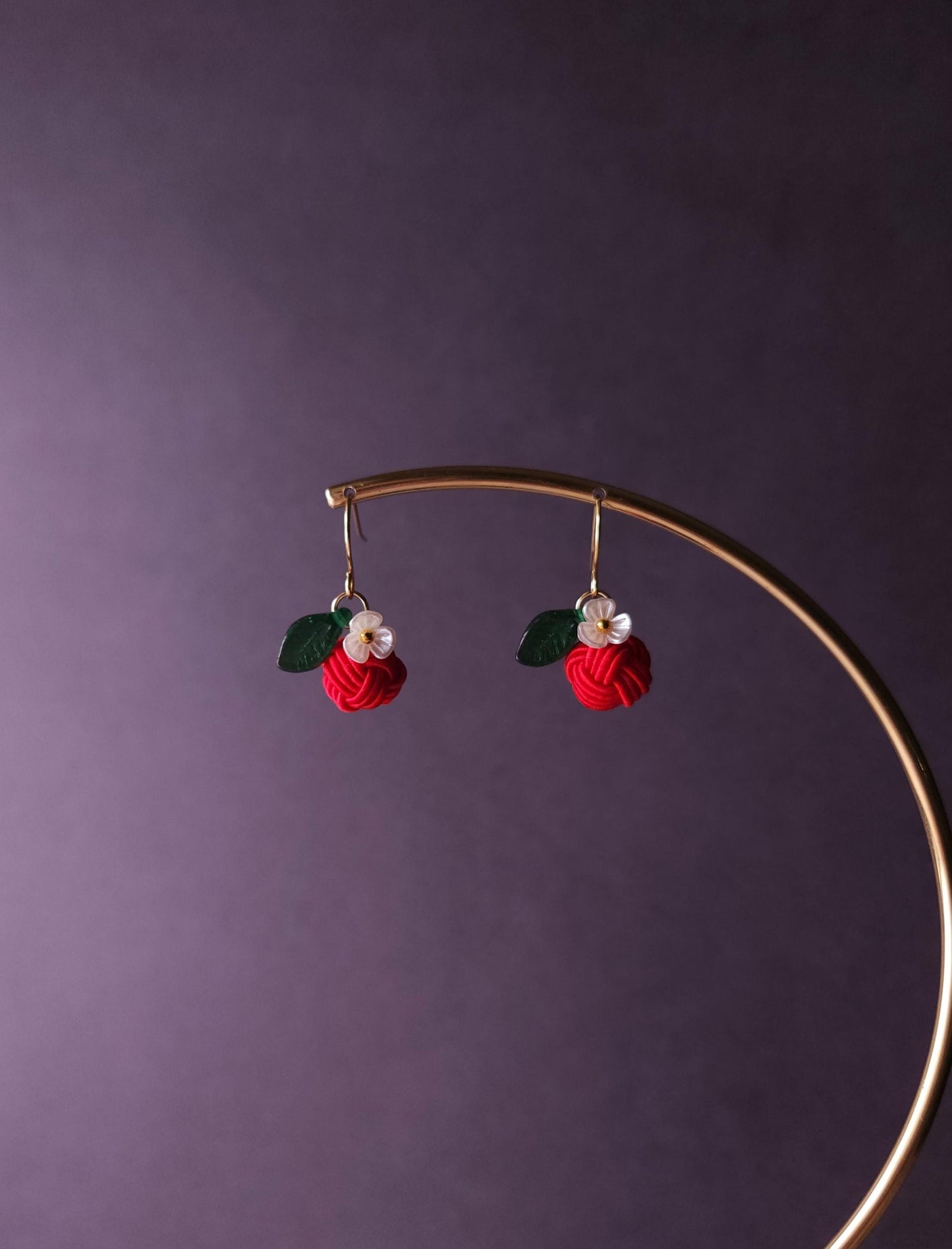 Fruits Earrings - Apple