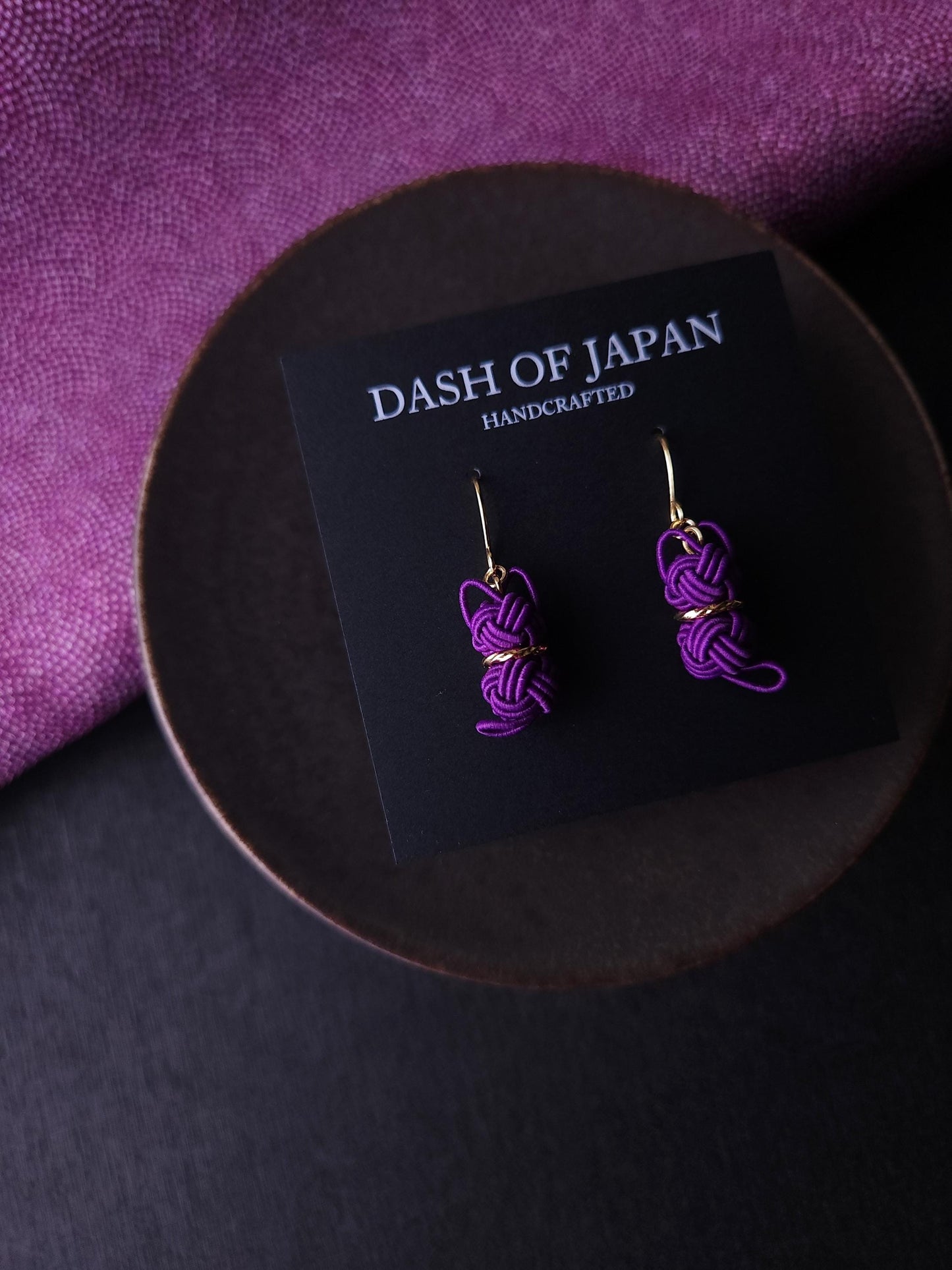 Cat Earrings - Purple