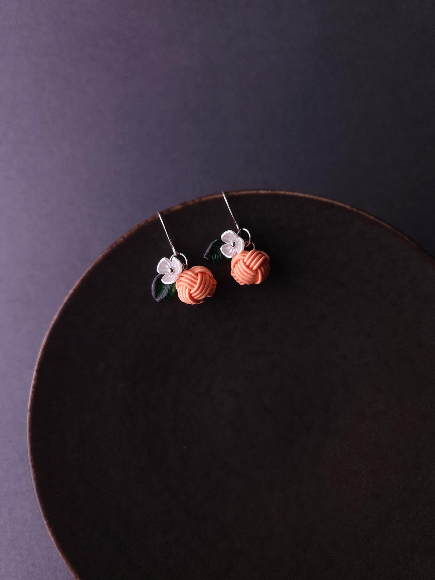Fruits Earrings - Apricot Orange