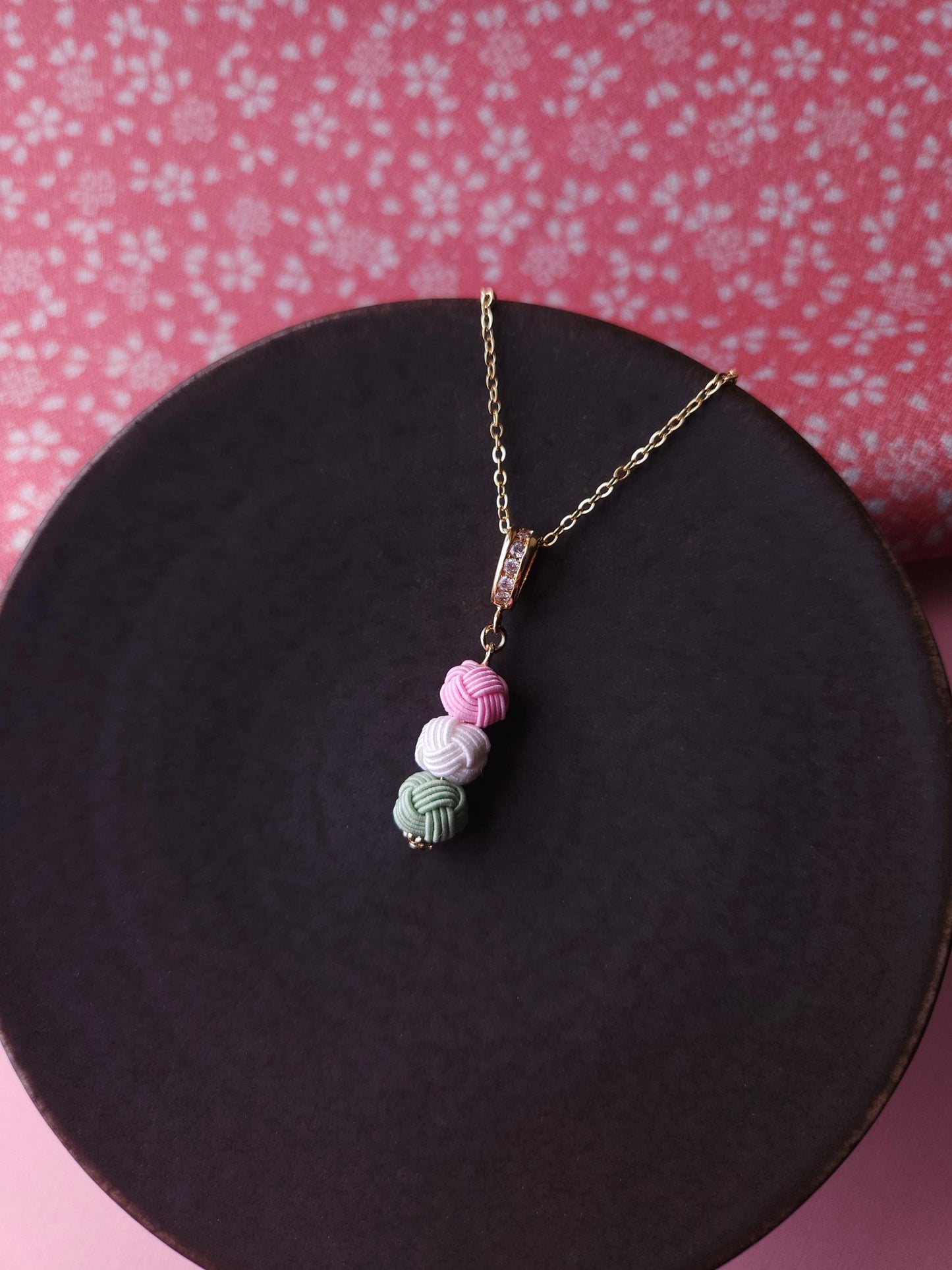 Hanami Dango Dumpling Necklace