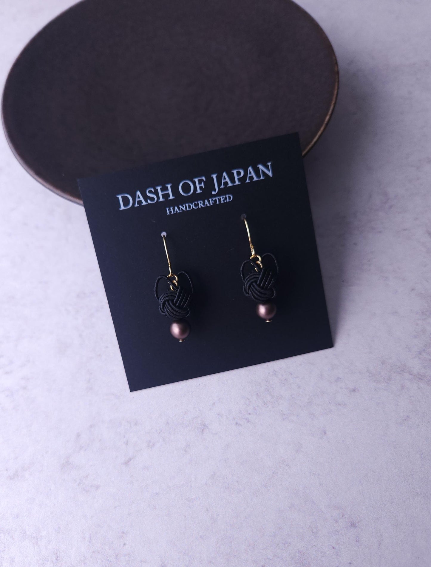 Cat Head Earrings - Black