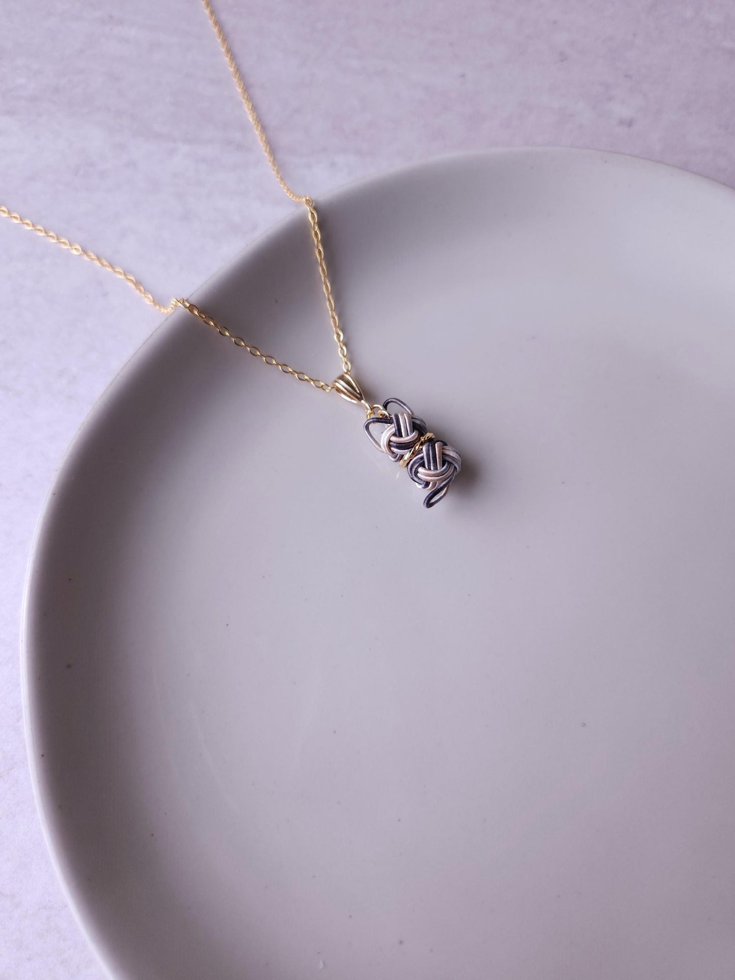Cat Necklace - Calico Tabby