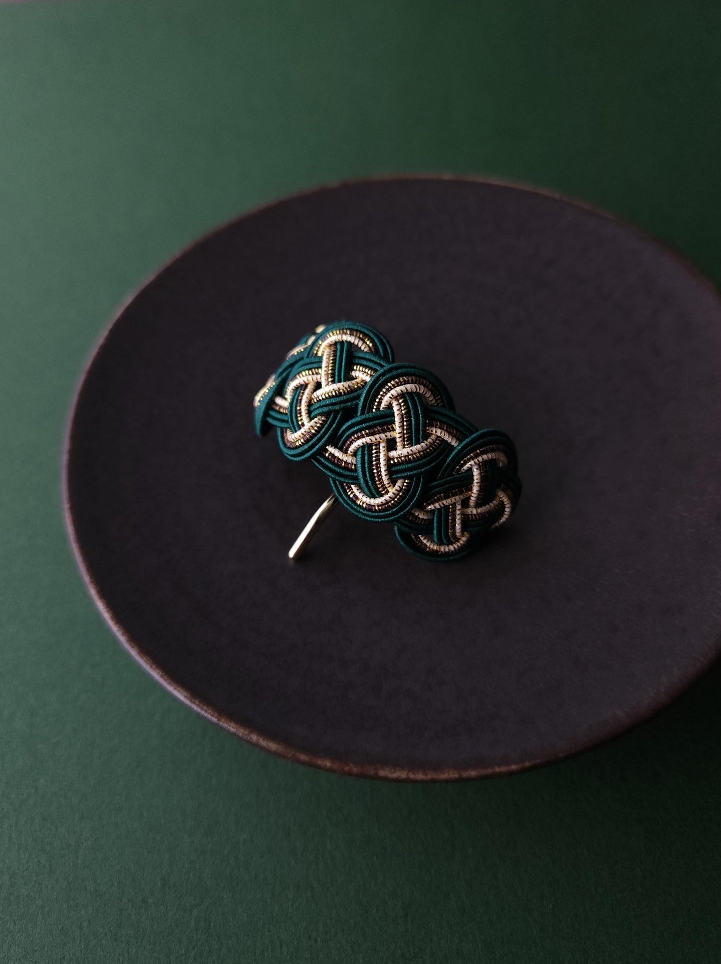 Ponytail Hook - Deep Green