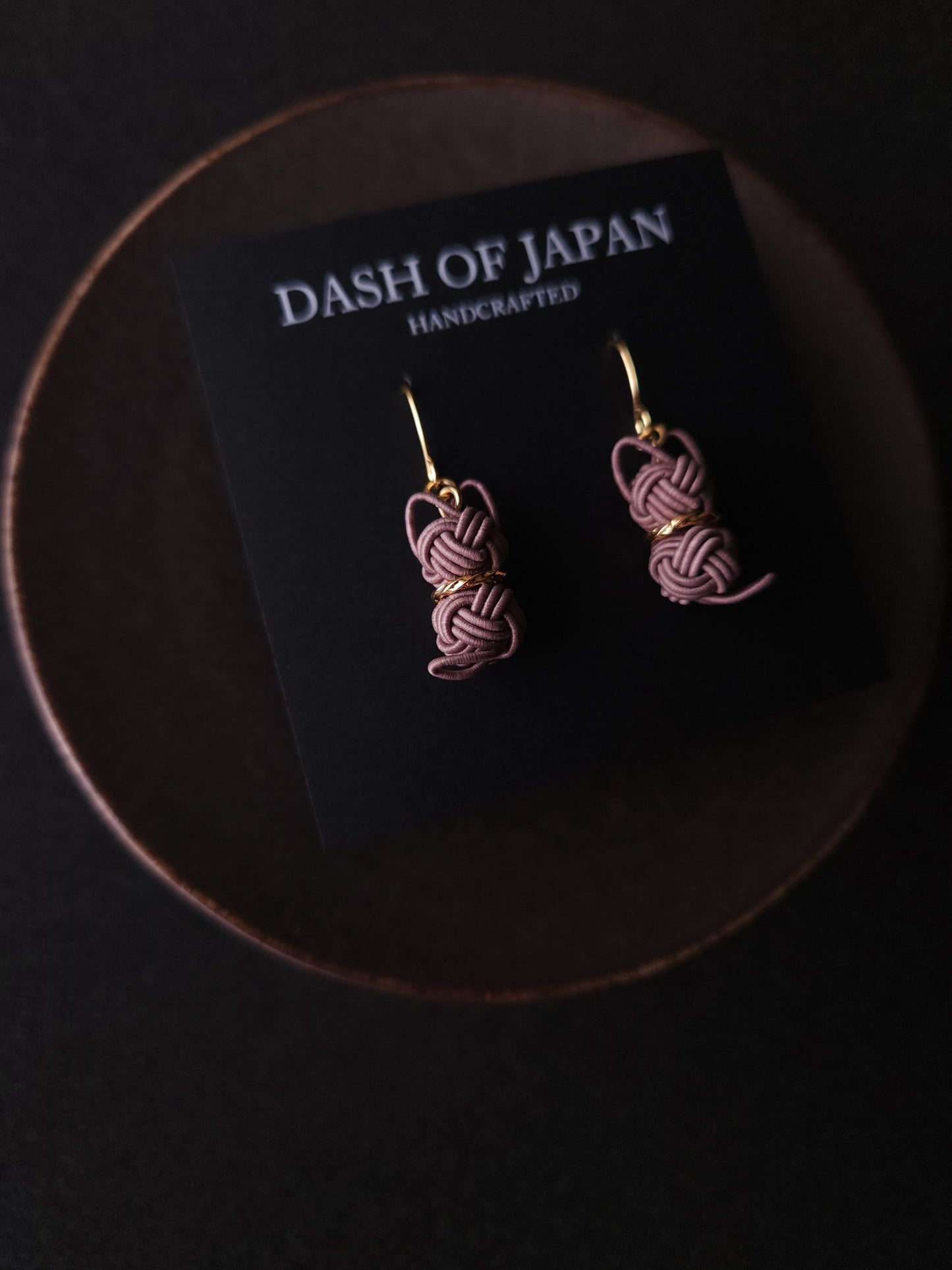 Cat Earrings - Satin Taupe