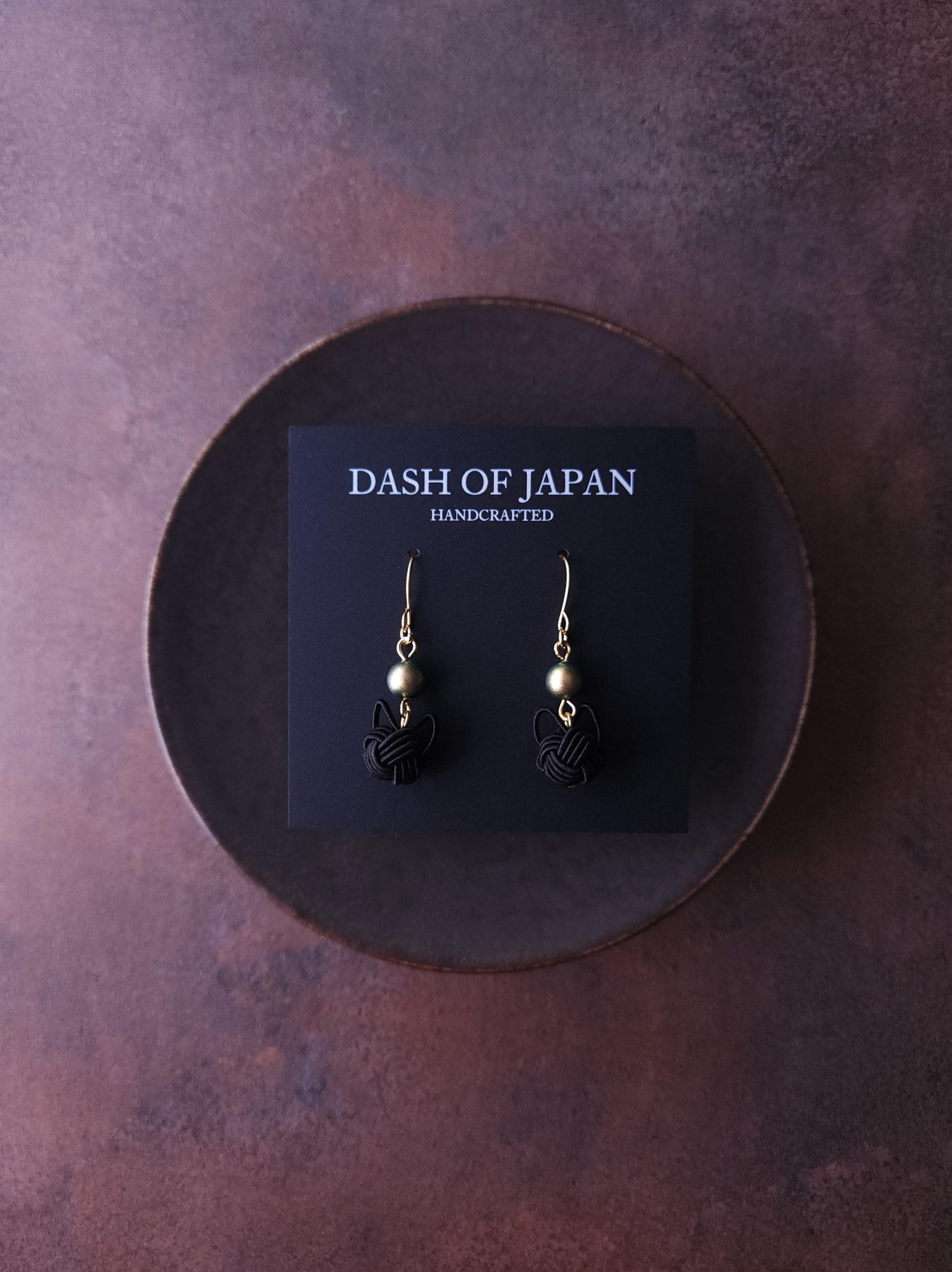 Cat Earrings -Sleek Black
