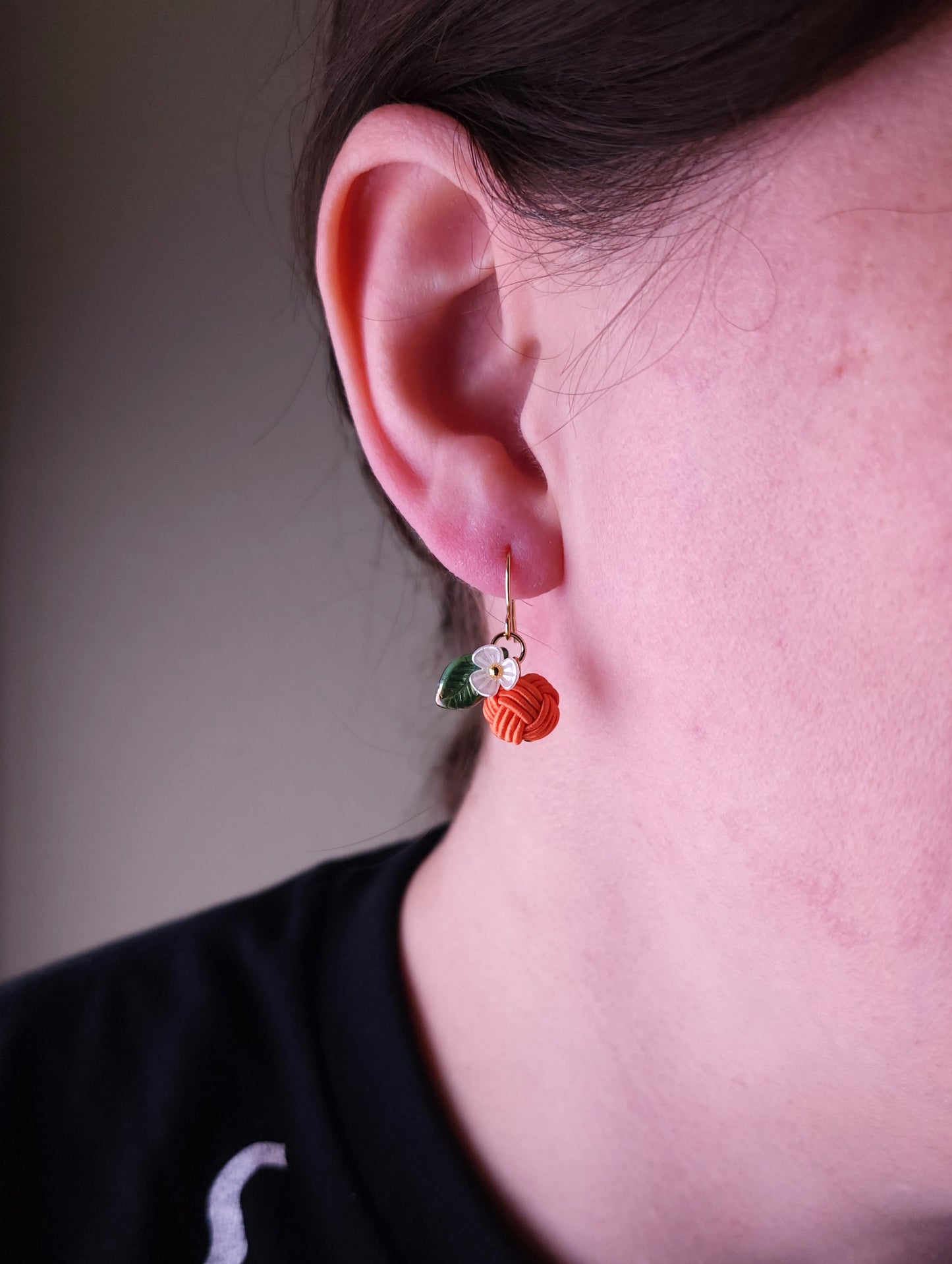 Fruits Earrings - Hydrangea Blue