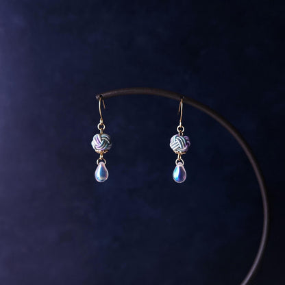 Simple Drop Earrings - Hydrangea Blue