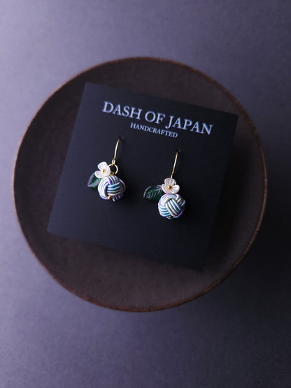 Fruits Earrings - Hydrangea Blue