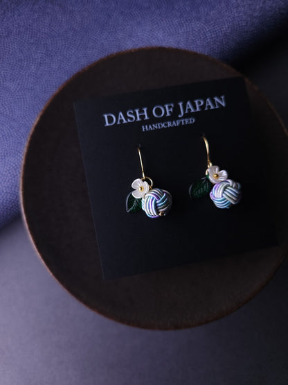 Fruits Earrings - Hydrangea Blue