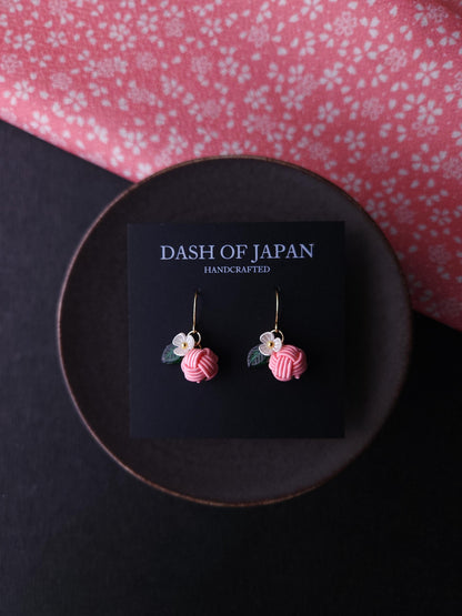 Fruits  Earrings - Peach Pink