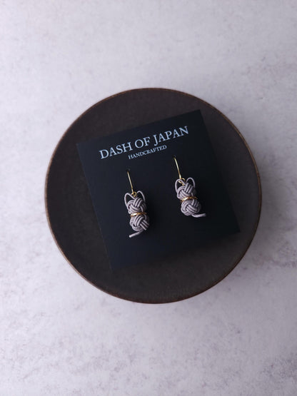 Cat  Earrings - Gray