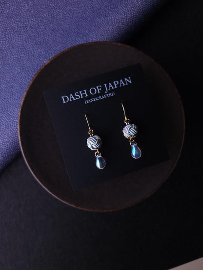 Simple Drop Earrings - Hydrangea Blue